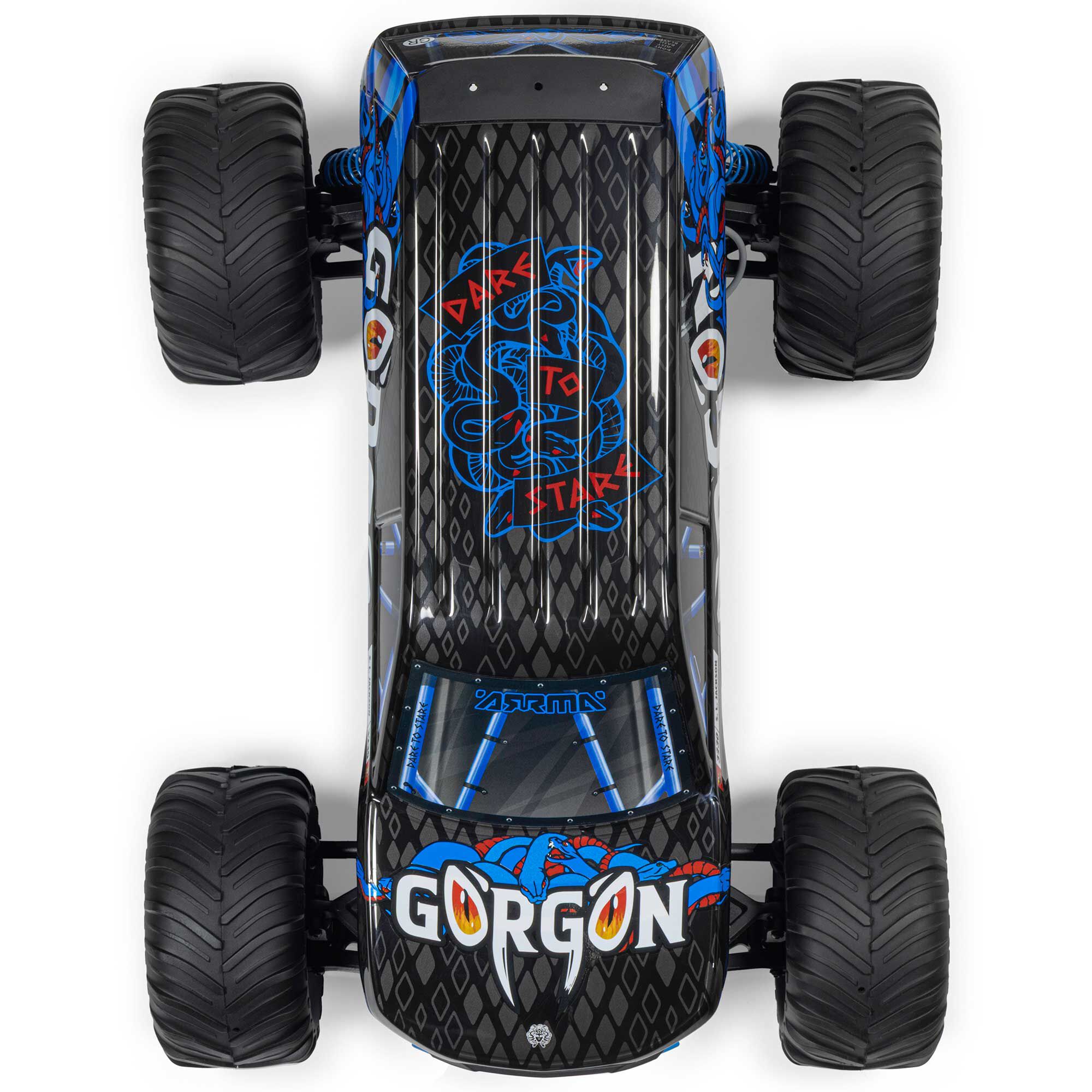 1/10 GORGON MEGA 550 2WD MT with Battery & Charger Blue-12