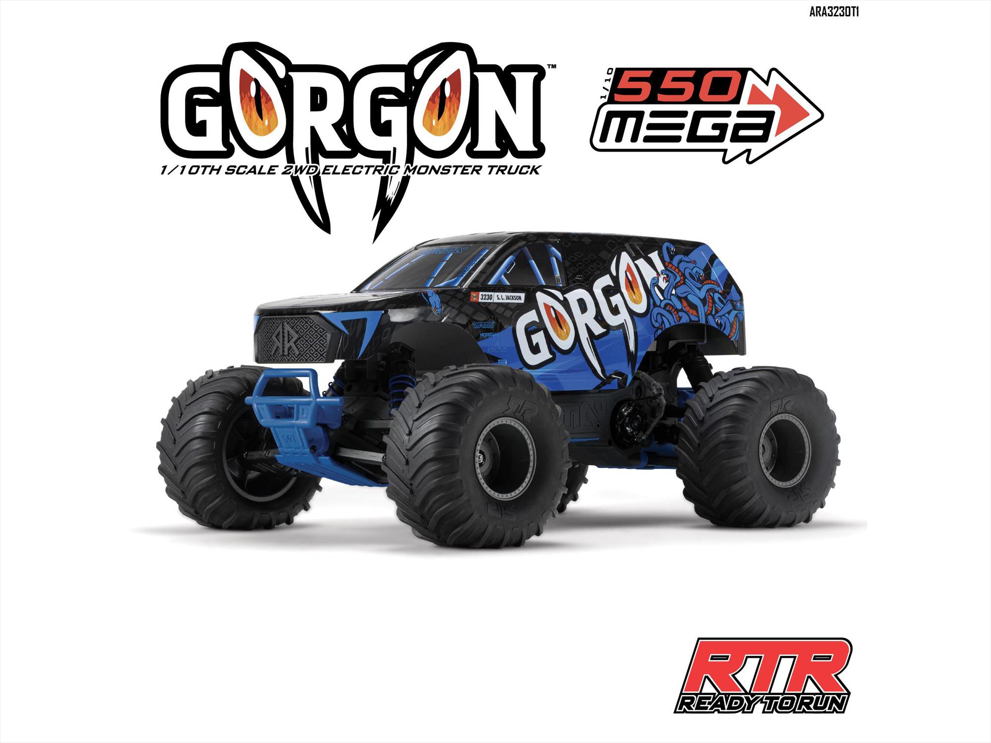 Arrma Gorgon MT RTR (no Battery/Charger) Blue-33