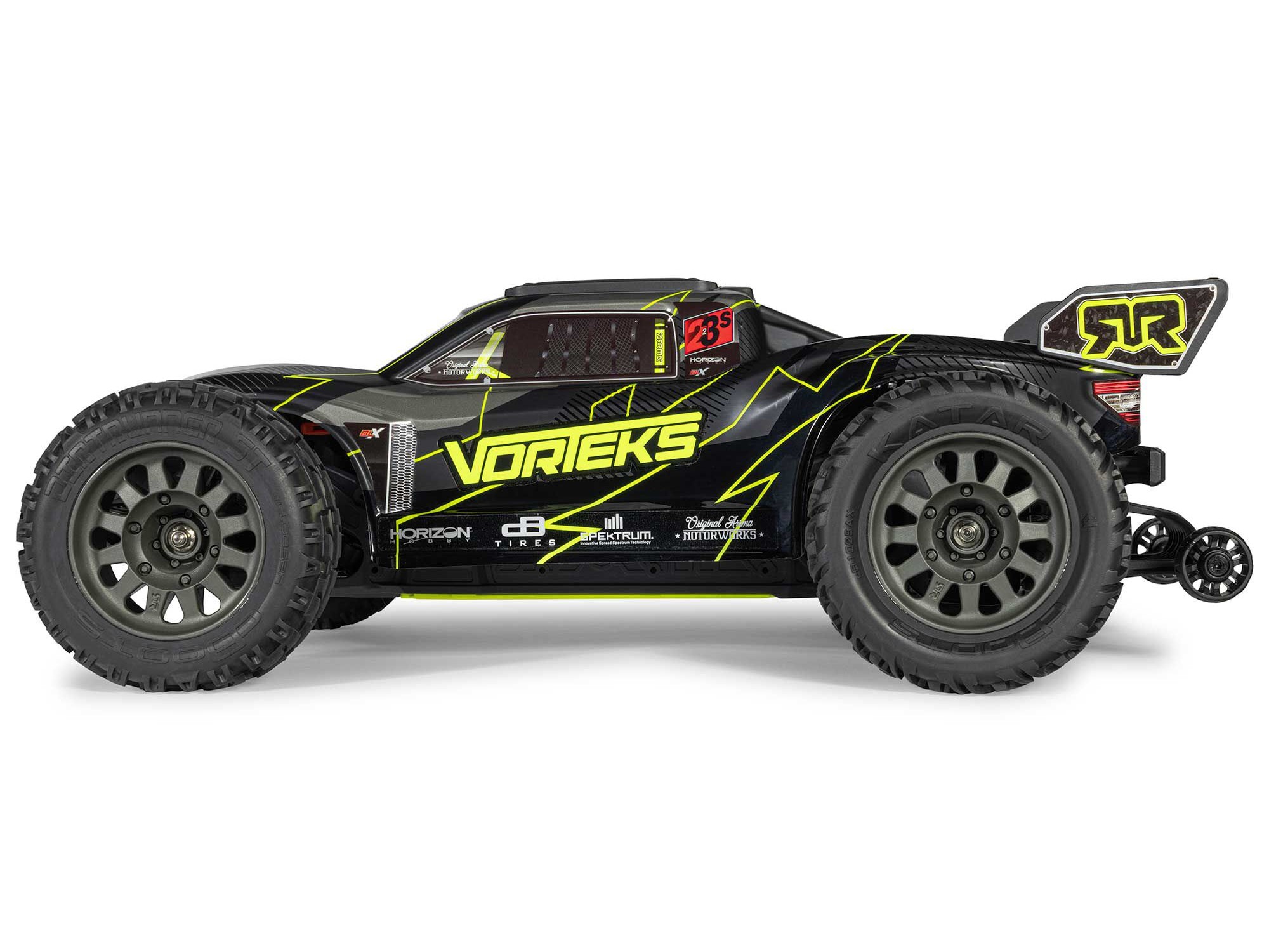 Arrma 1/10 VORTEKS 223S DSC 2WD RTR Brushless Stadium Truck, Yellow-7