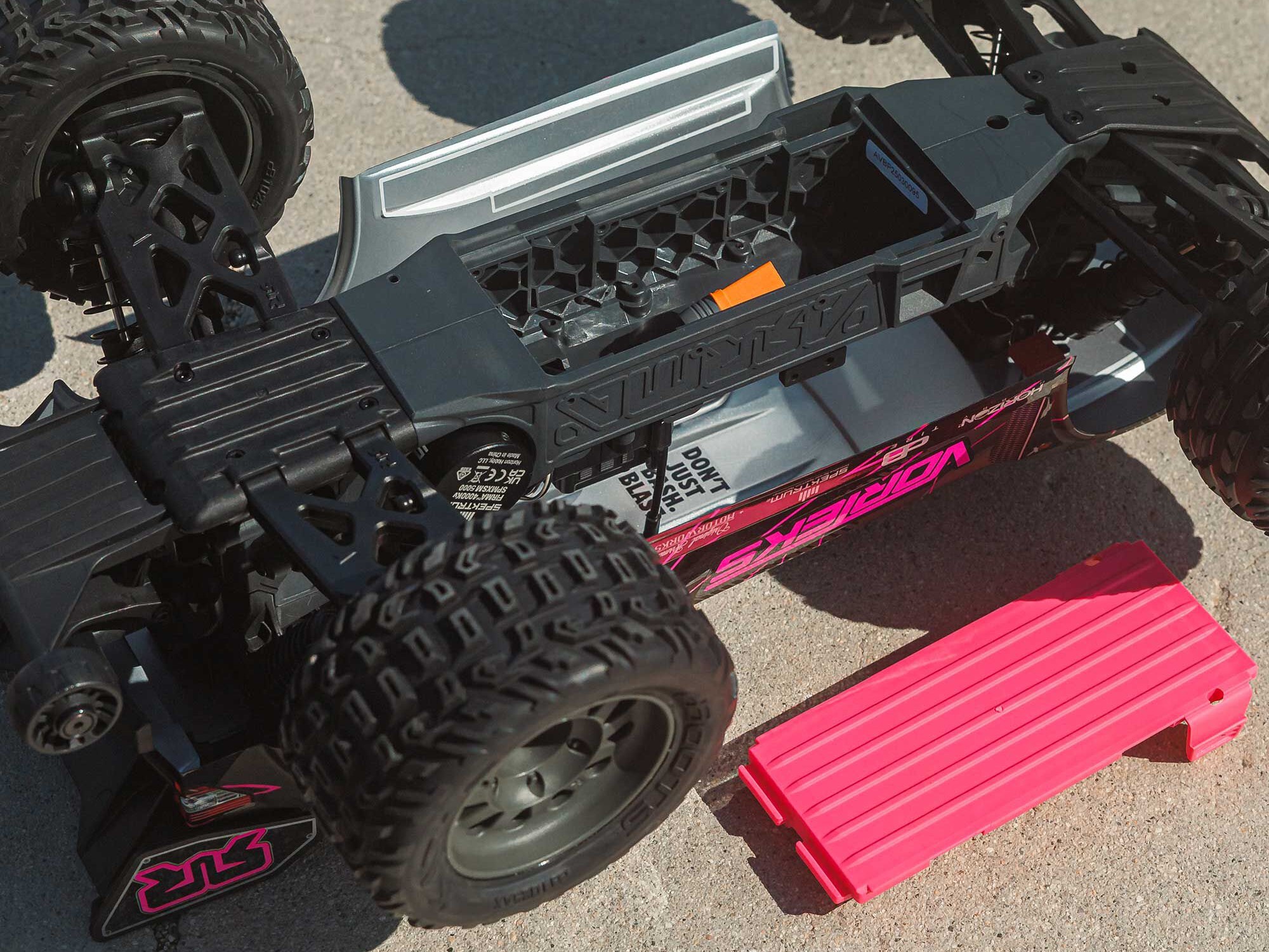 Arrma 1/10 VORTEKS 223S DSC 2WD RTR Brushless Stadium Truck, Pink-21