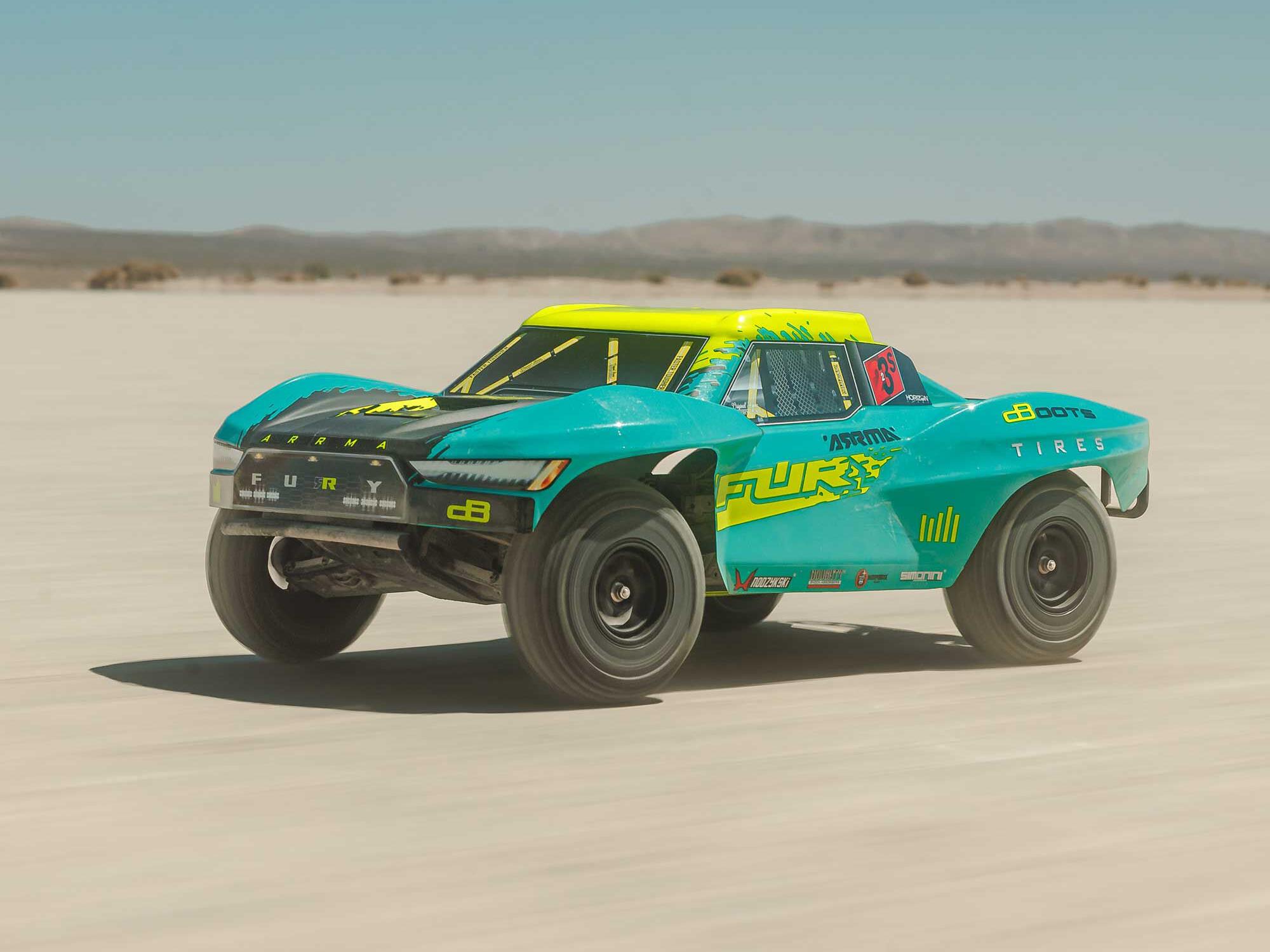 Arrma Fury 223S BLX Brushless 2WD Short Course Truck RTR with DSC 1/10 - Green-21