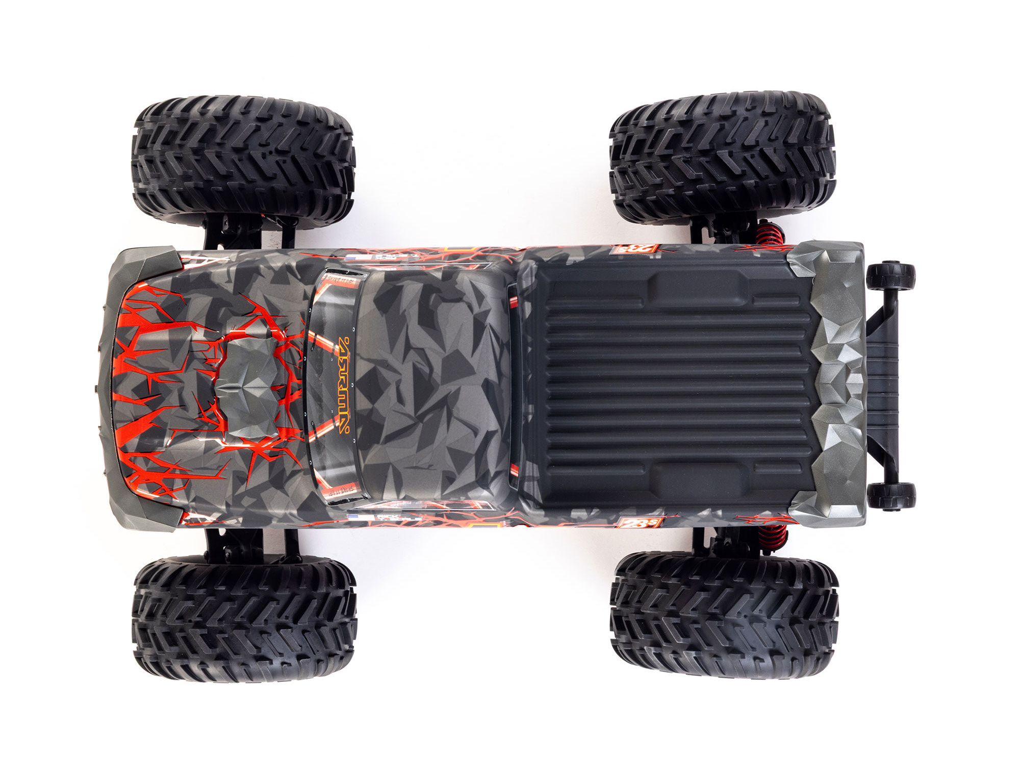 Arrma 1/10 QUAKE 223S DSC 2WD RTR Brushless Monster Truck, Red-13