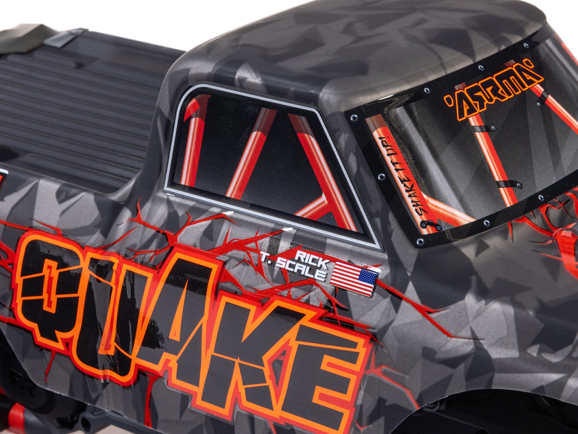 Arrma 1/10 QUAKE 223S DSC 2WD RTR Brushless Monster Truck, Red-19