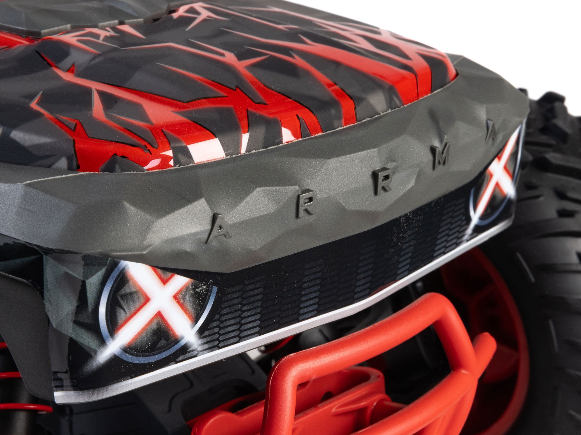 Arrma 1/10 QUAKE 223S DSC 2WD RTR Brushless Monster Truck, Red-20