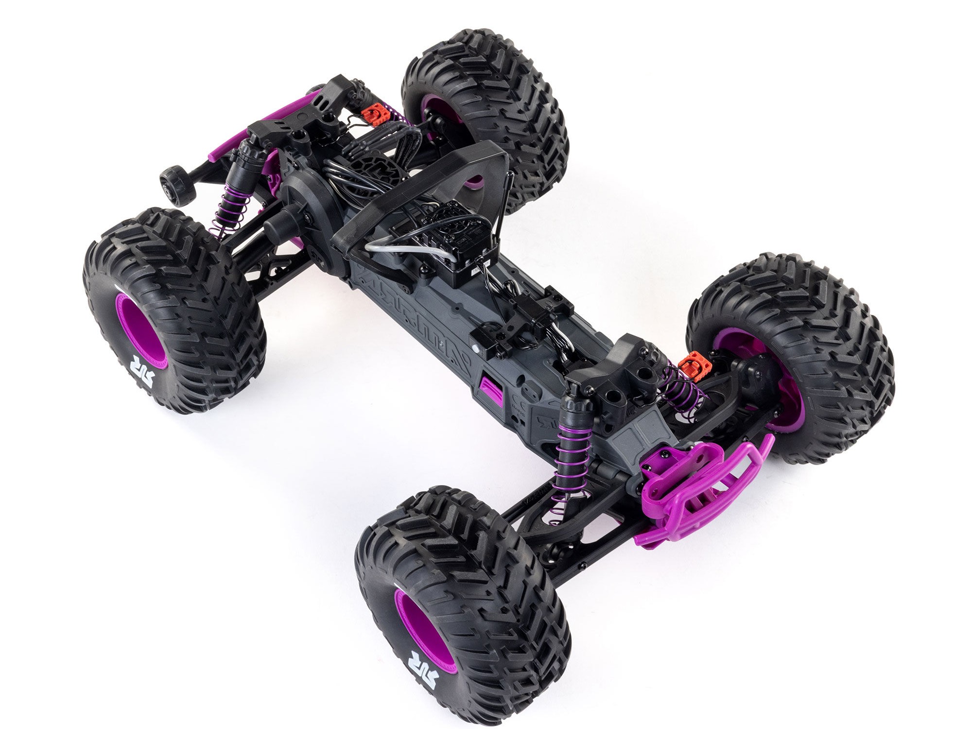 Arrma 1/10 QUAKE 223S DSC 2WD RTR Brushless Monster Truck, Purple-17