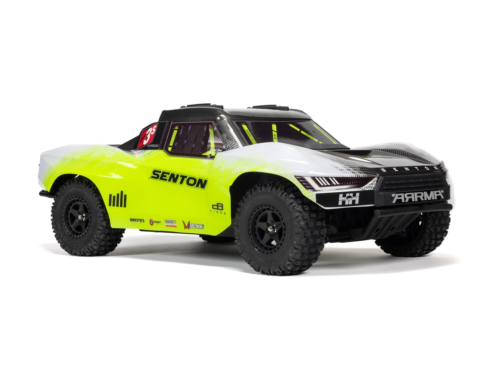 Arrma Senton 223S BLX Brushless 4X4 Short Course Truck RTR with DSC 1/10 - Yellow-15