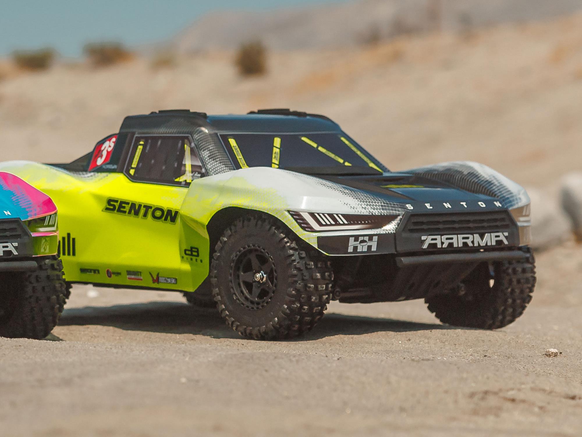 Arrma Senton 223S BLX Brushless 4X4 Short Course Truck RTR with DSC 1/10 - Yellow-33