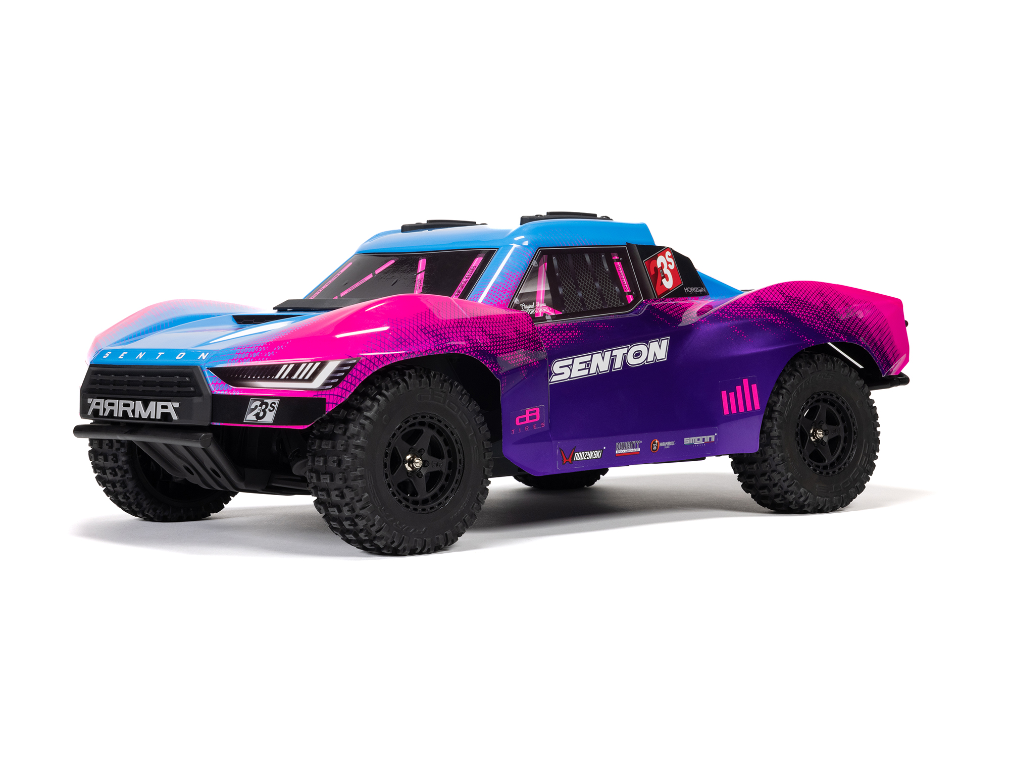 Arrma Senton 223S BLX Brushless 4X4 Short Course Truck RTR with DSC 1/10 - Blue/Purple-14