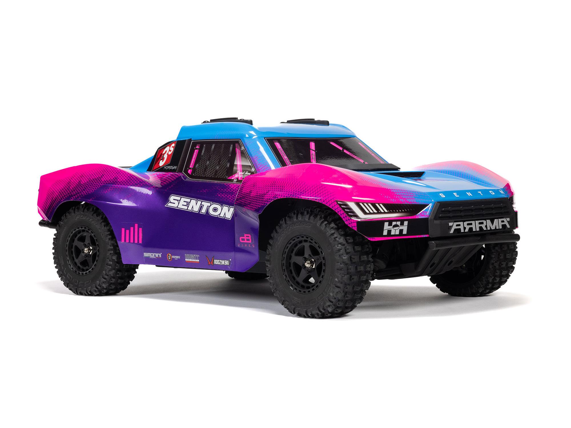 Arrma Senton 223S BLX Brushless 4X4 Short Course Truck RTR with DSC 1/10 - Blue/Purple-15
