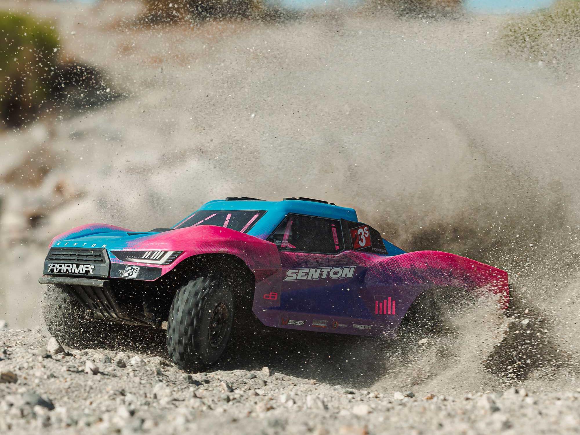 Arrma Senton 223S BLX Brushless 4X4 Short Course Truck RTR with DSC 1/10 - Blue/Purple-36