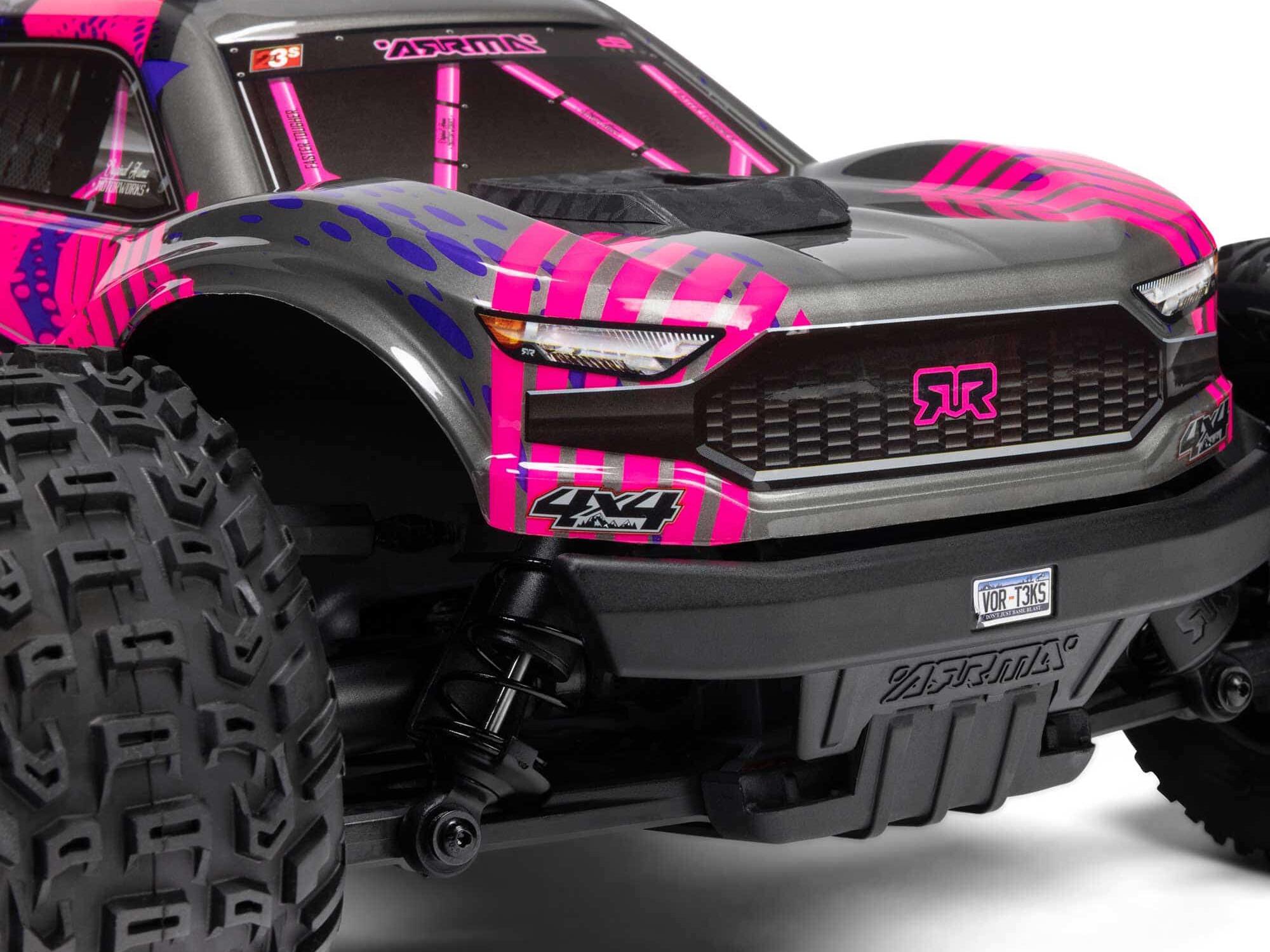 Arrma 1/10 VORTEKS 223S BLX 4X4 Stadium Truck RTR with DSC Purple-13