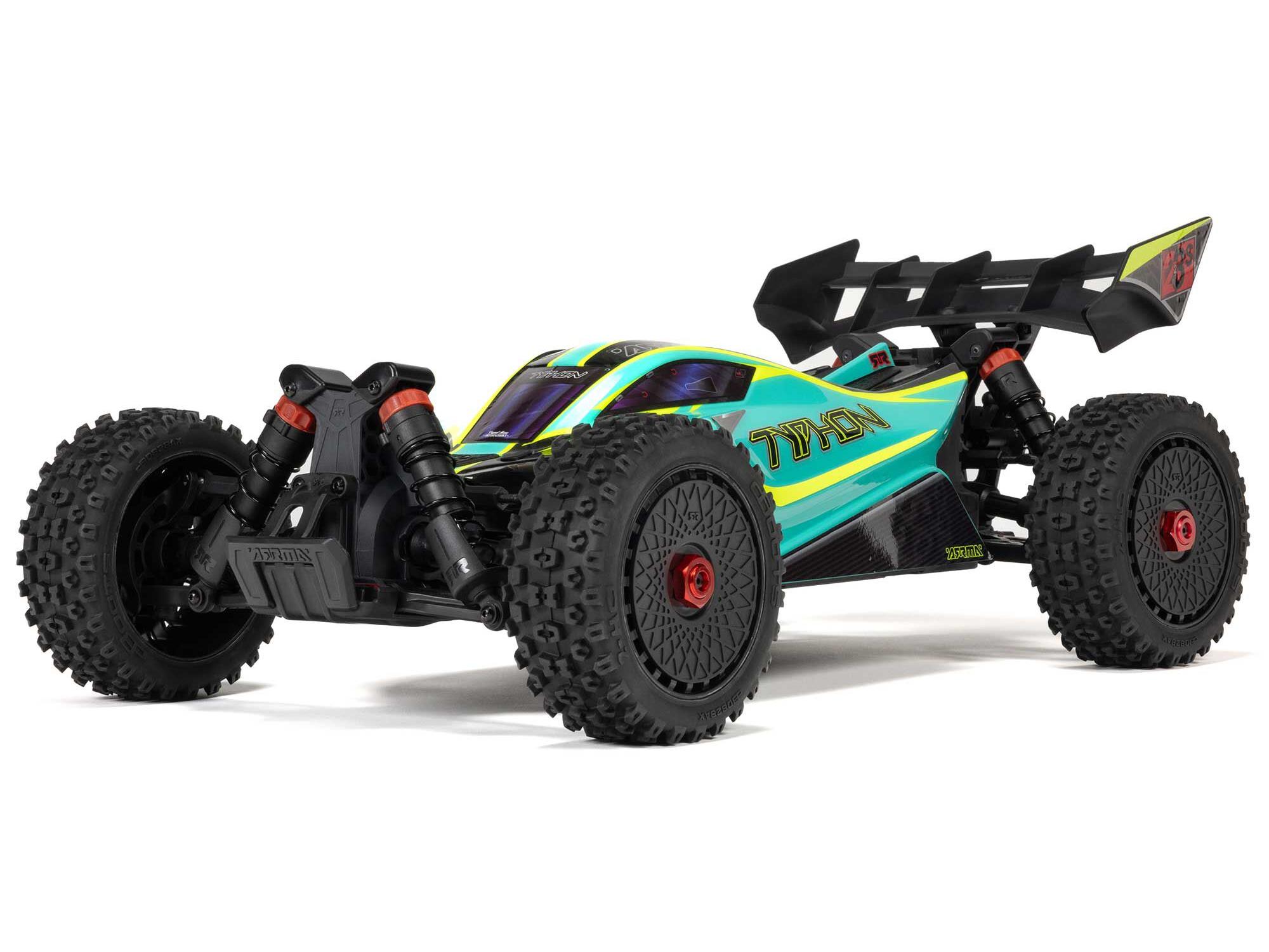 Arrma 1/8 TYPHON 223S BLX 4x4 Buggy RTR with DSC - Green-10