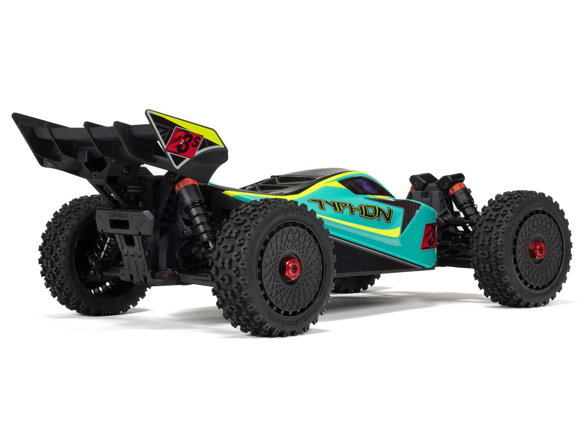 Arrma 1/8 TYPHON 223S BLX 4x4 Buggy RTR with DSC - Green-11