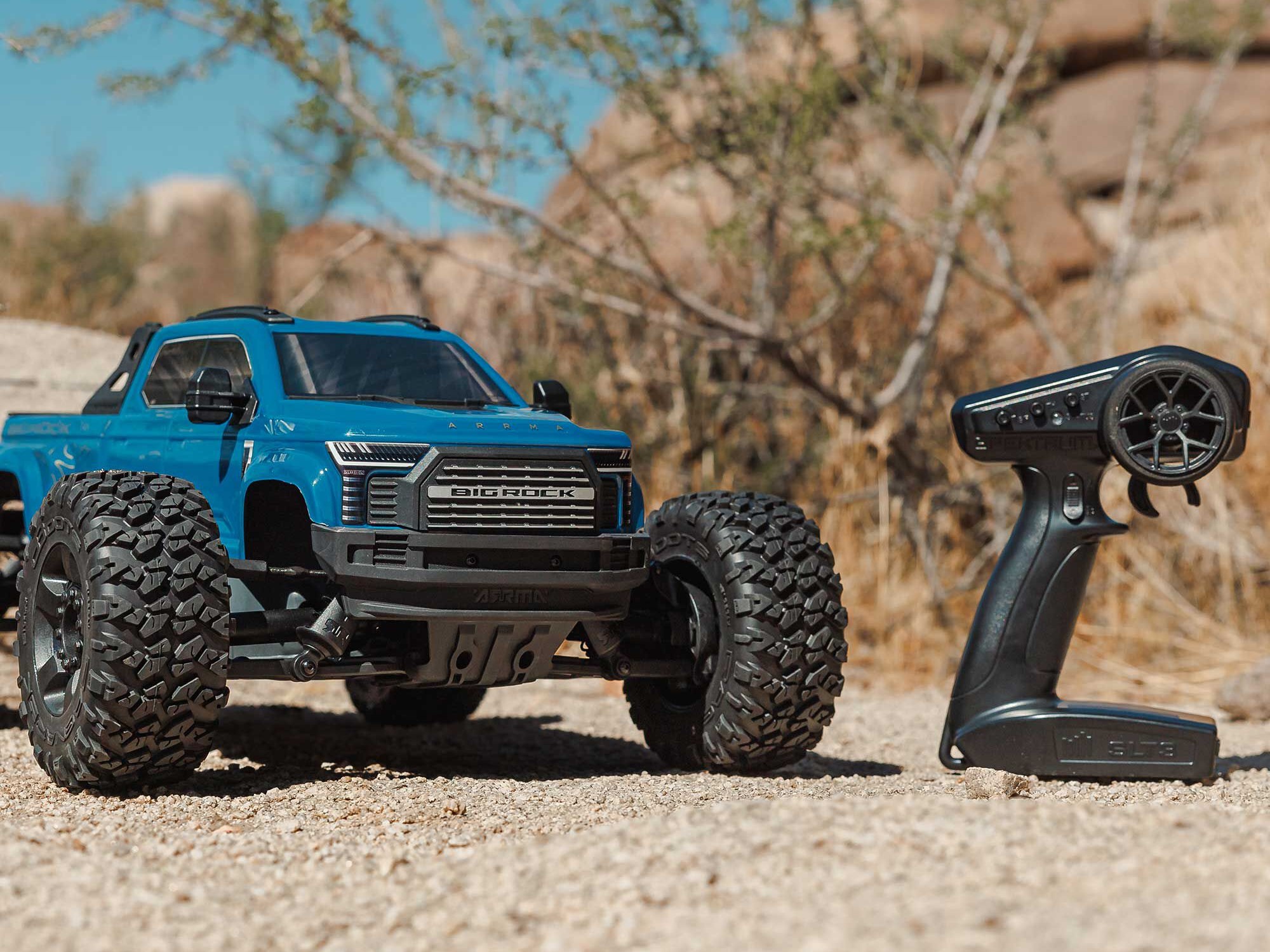 Arrma 1/10 BIG ROCK 223S DSC 4X4 RTR Brushless Monster Truck - Blue-22