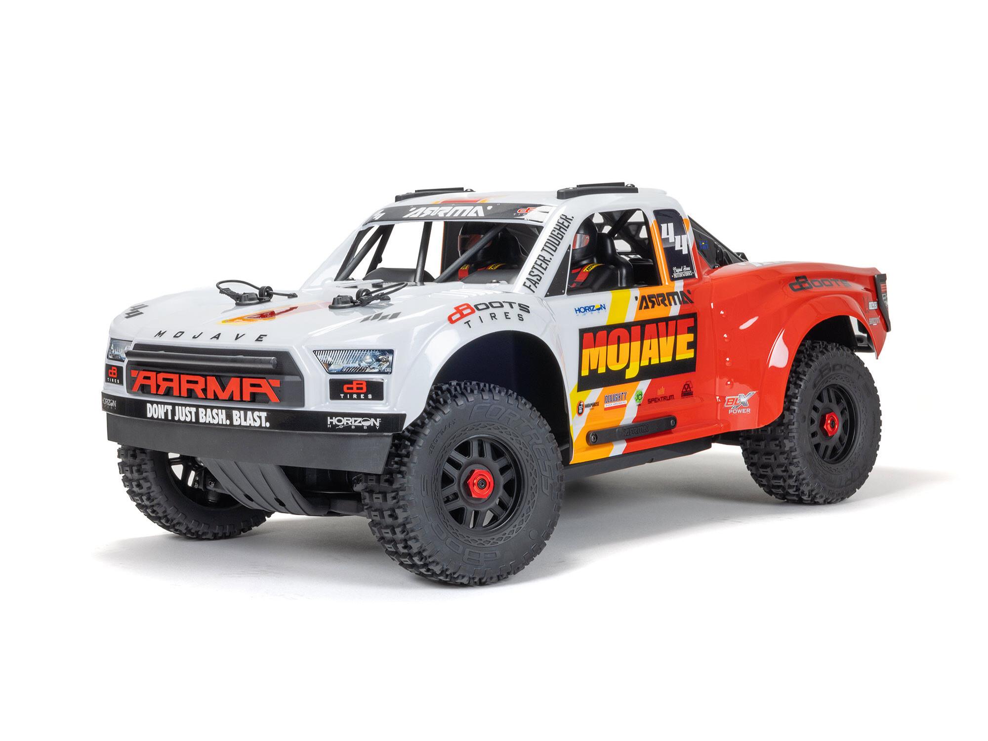 Arrma 1/8 MOJAVE 4X4 4S BLX Desert Truck RTR - White-10