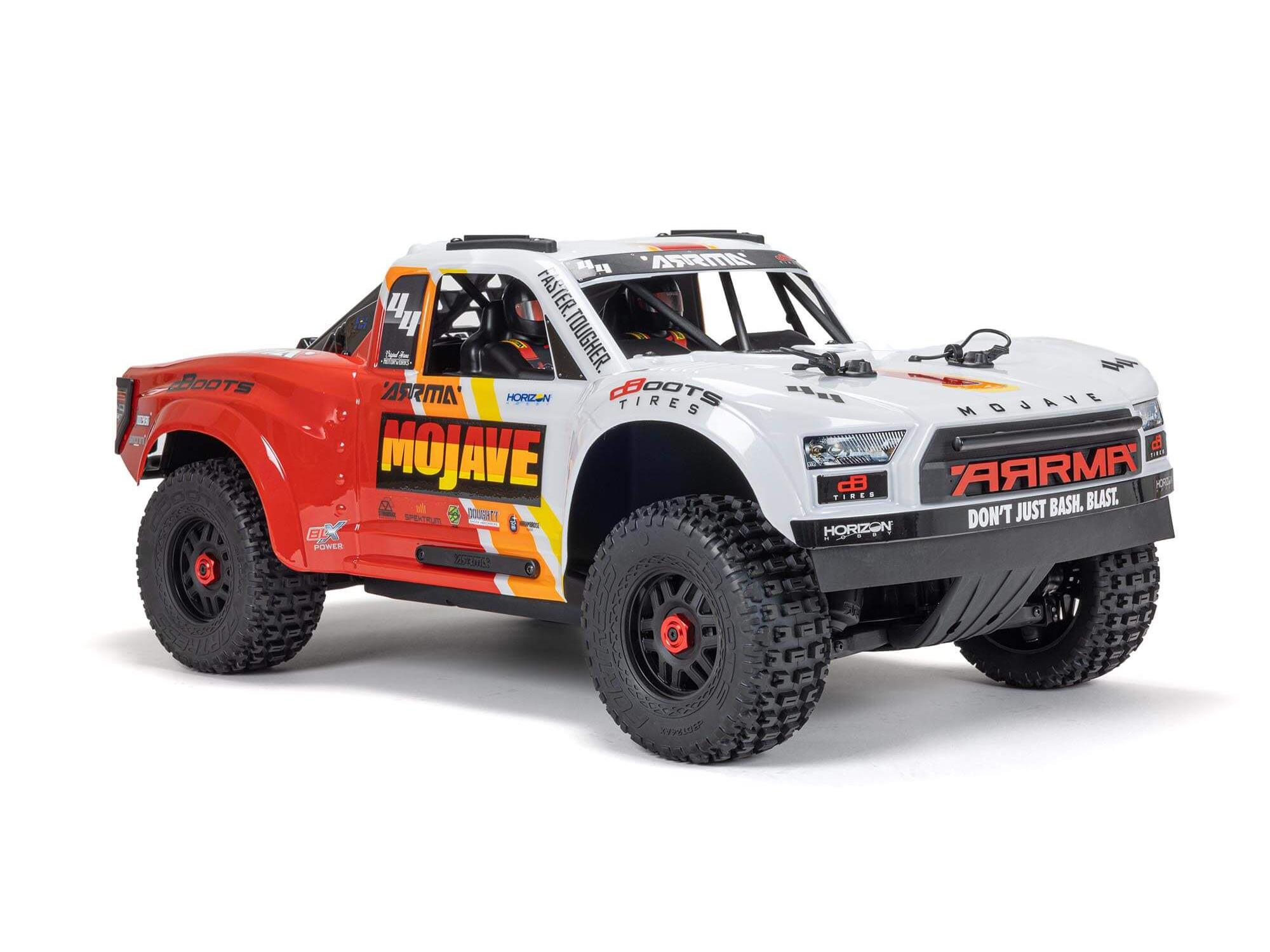 Arrma 1/8 MOJAVE 4X4 4S BLX Desert Truck RTR - White-16