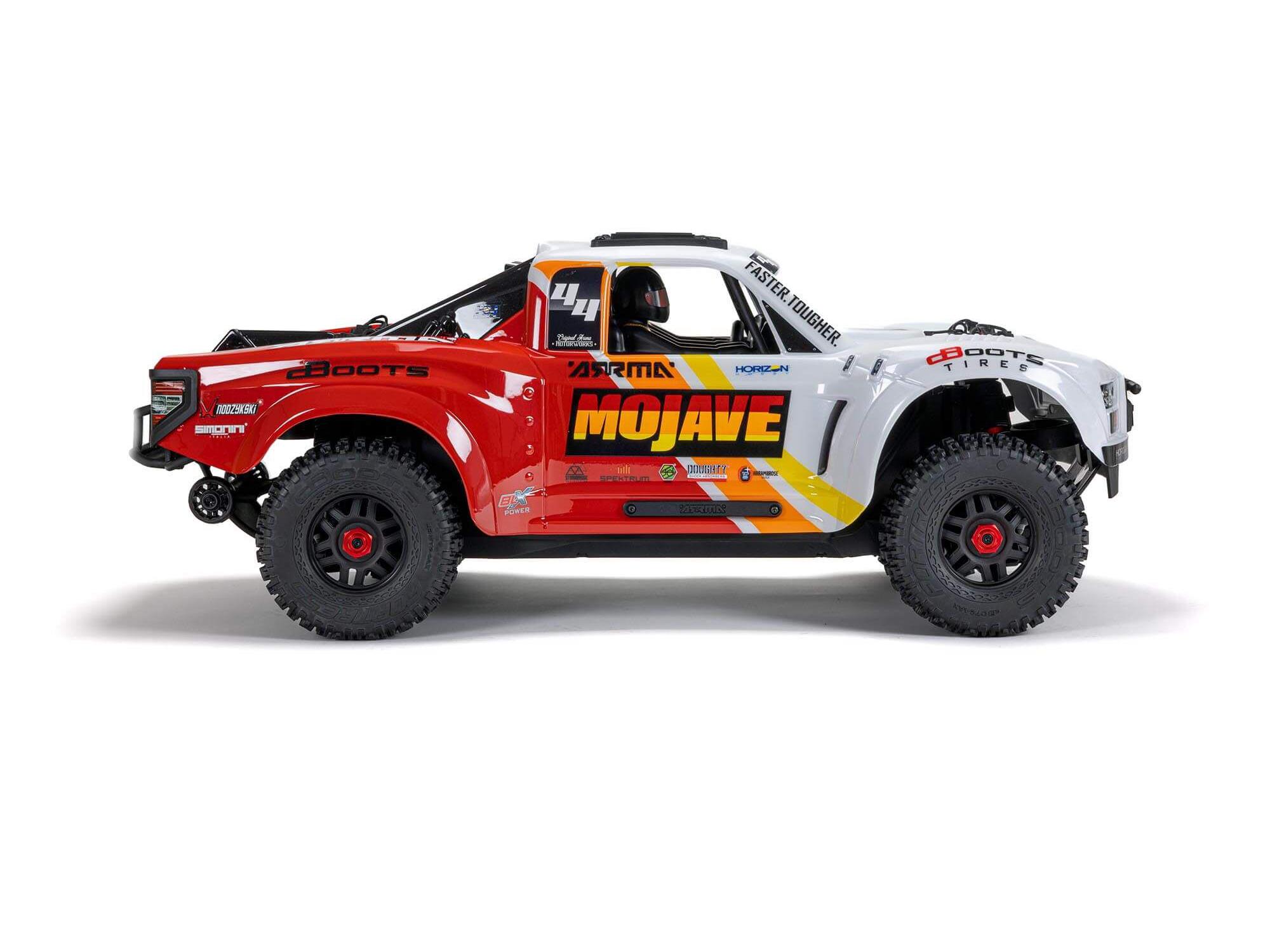 Arrma 1/8 MOJAVE 4X4 4S BLX Desert Truck RTR - White-17