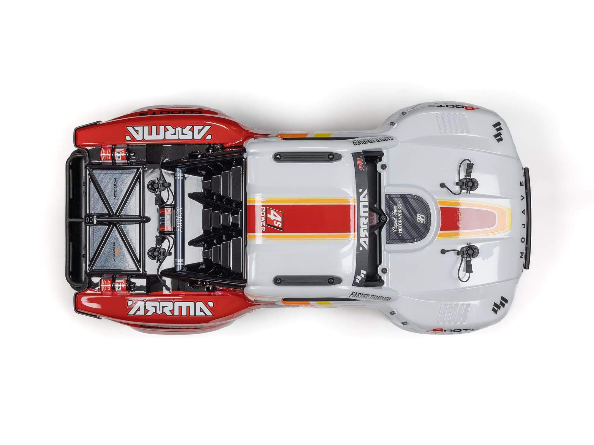 Arrma 1/8 MOJAVE 4X4 4S BLX Desert Truck RTR - White-18