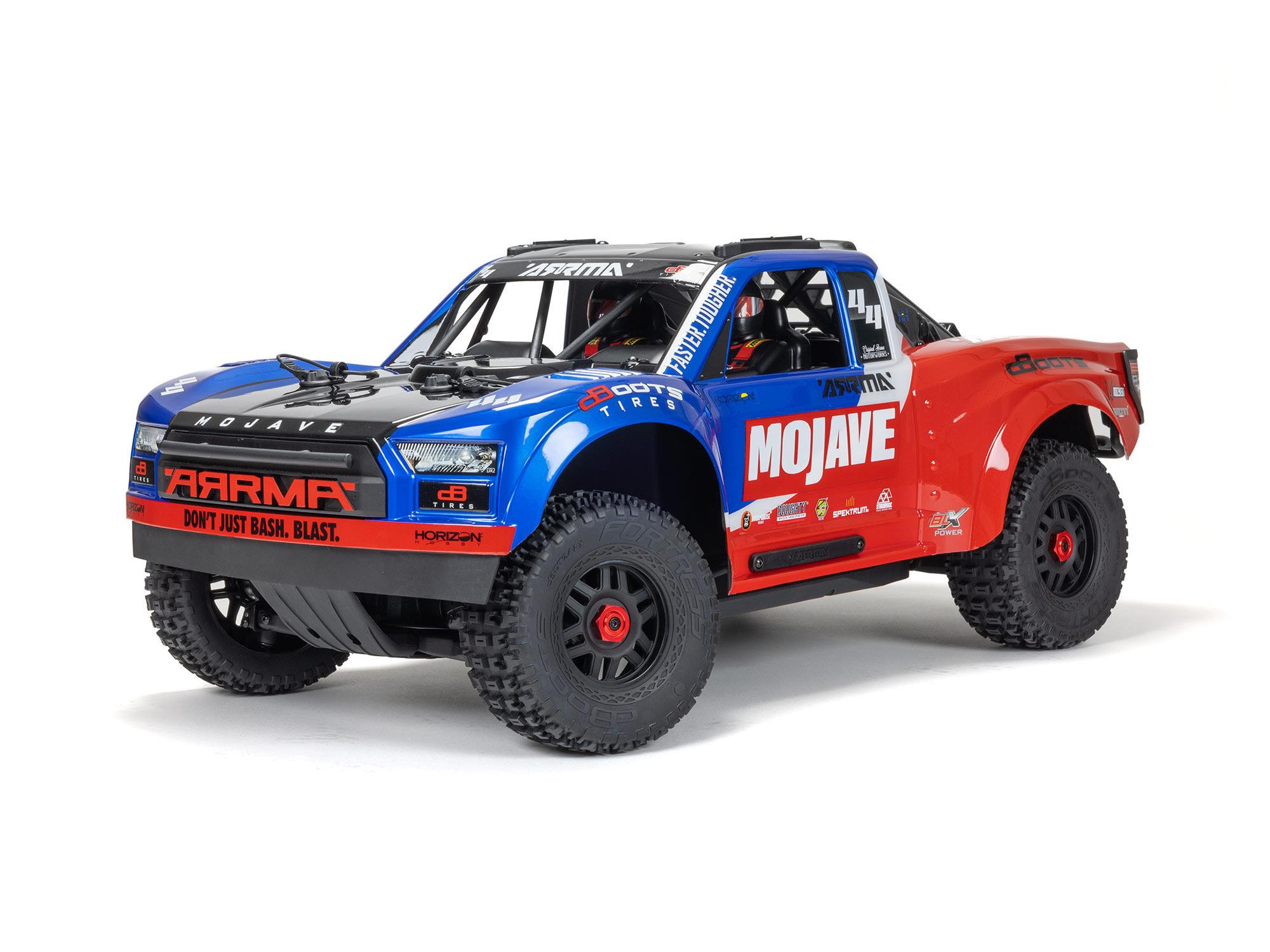 Arrma 1/8 MOJAVE 4X4 4S BLX Desert Truck RTR - Blue-10