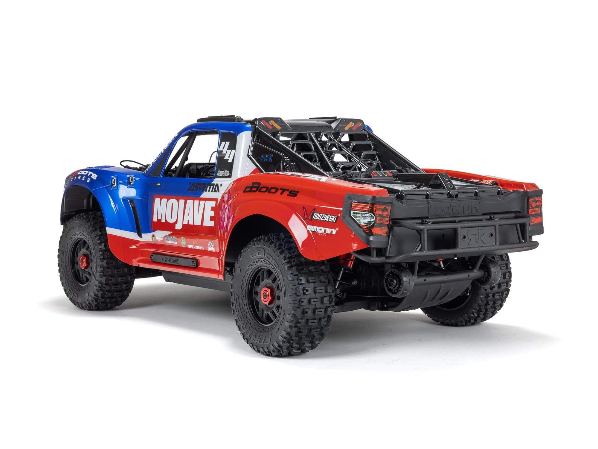 Arrma 1/8 MOJAVE 4X4 4S BLX Desert Truck RTR - Blue-12