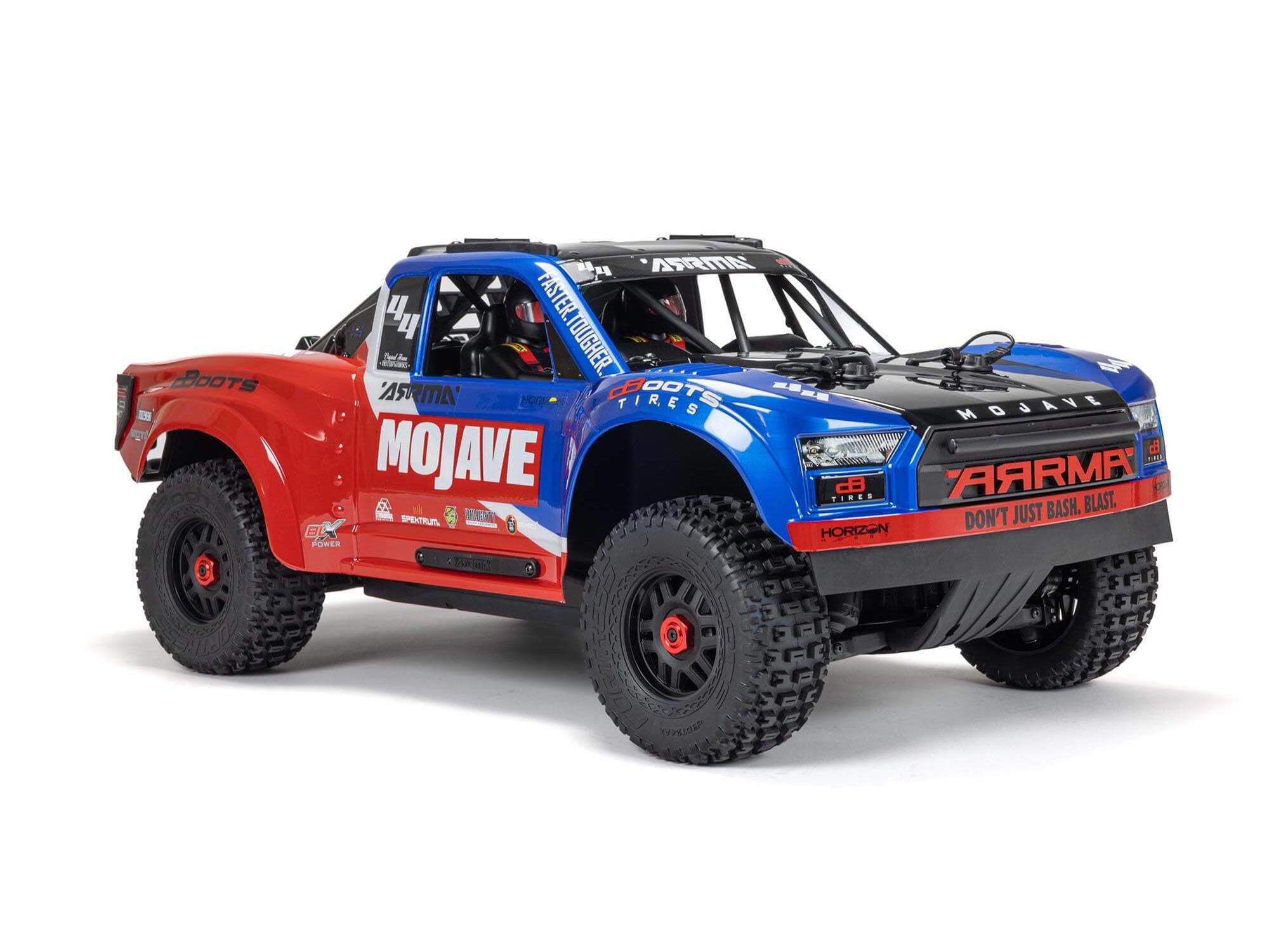 Arrma 1/8 MOJAVE 4X4 4S BLX Desert Truck RTR - Blue-13