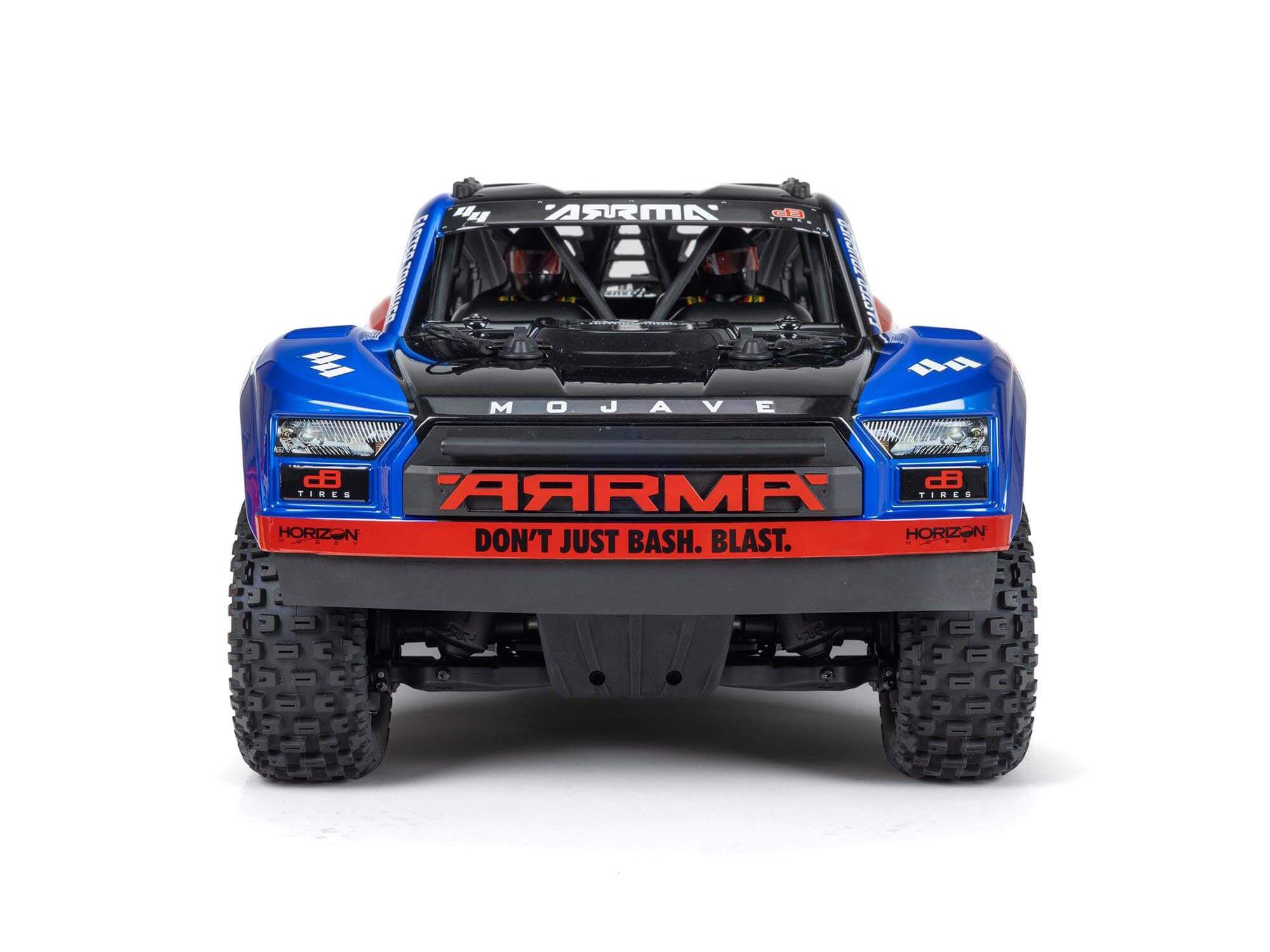 Arrma 1/8 MOJAVE 4X4 4S BLX Desert Truck RTR - Blue-14