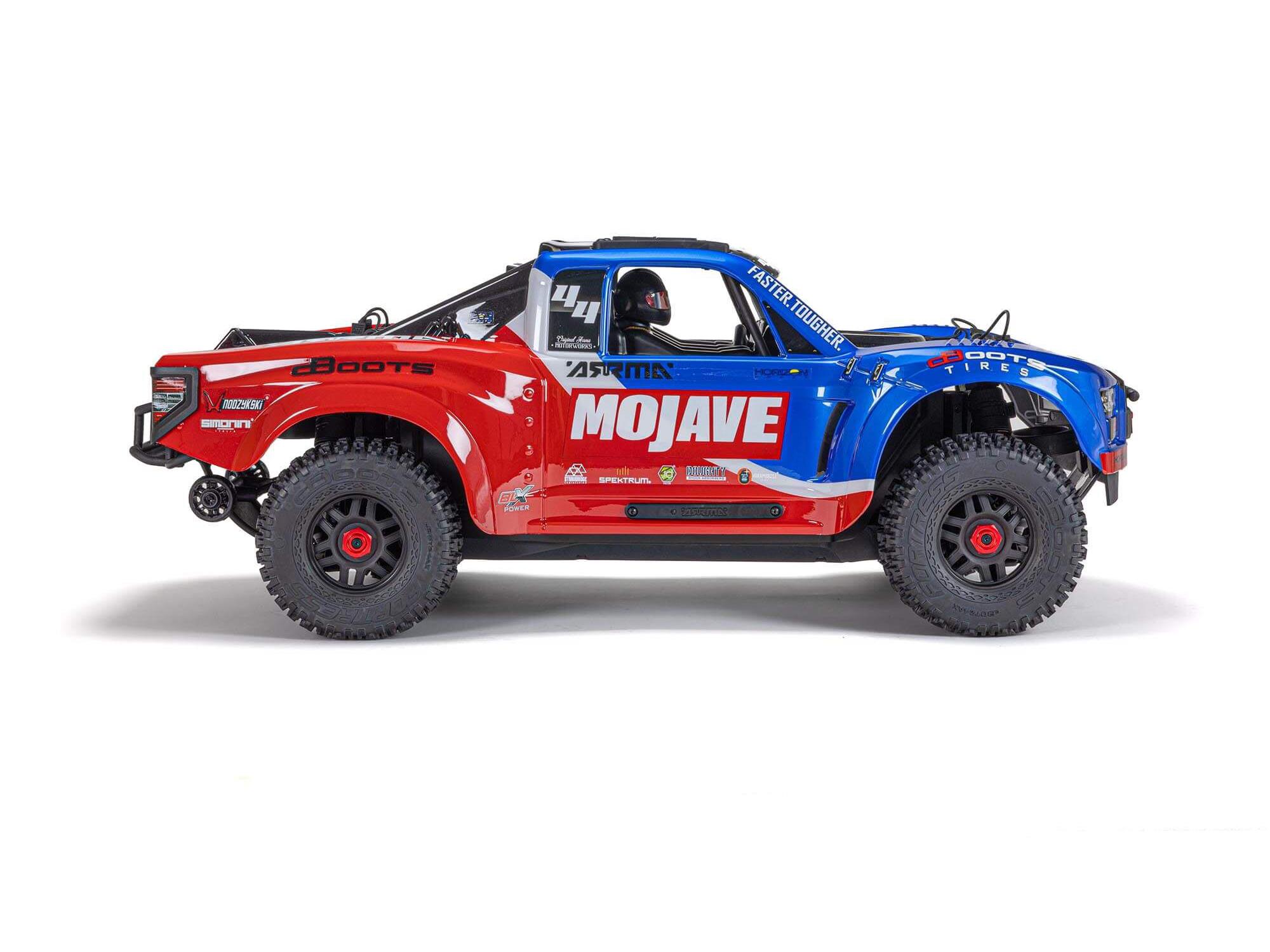 Arrma 1/8 MOJAVE 4X4 4S BLX Desert Truck RTR - Blue-17