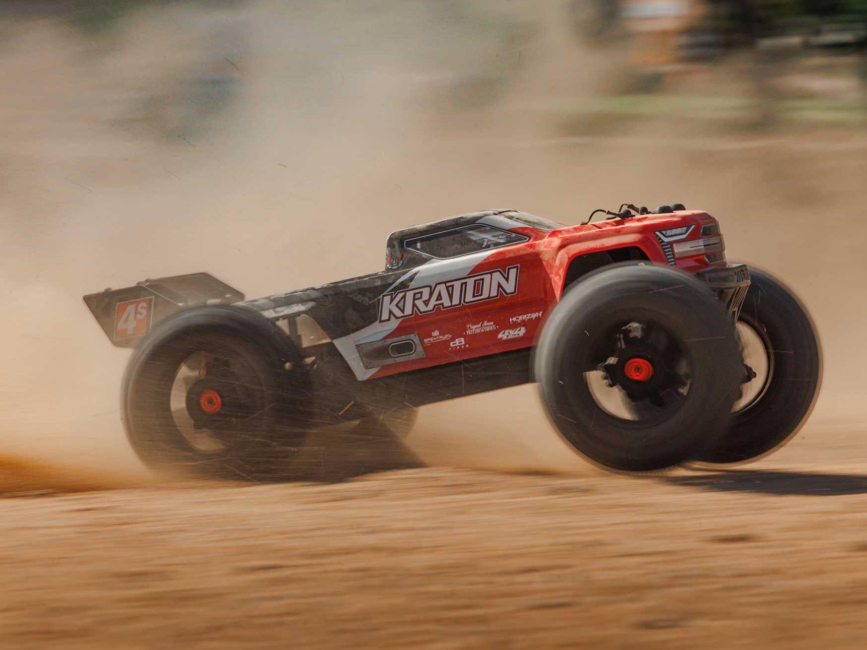 1/10 KRATON 4S 4X4 BLX Centre Diff Speed MT (Red)-24