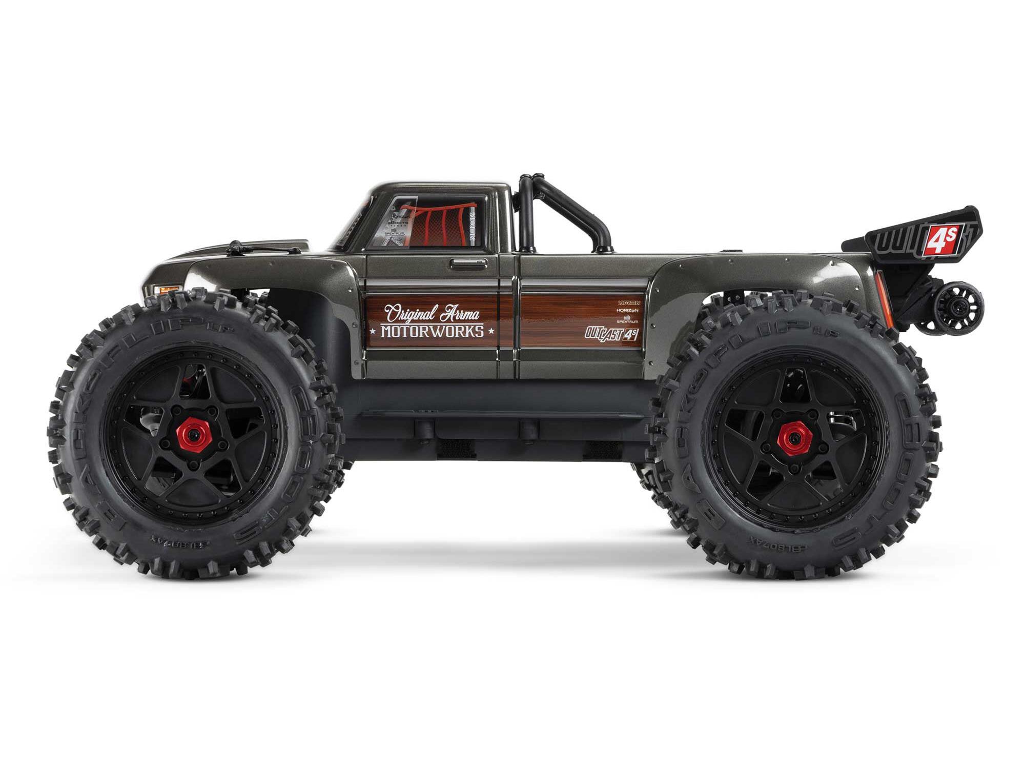 1/10 OUTCAST 4S 4X4 BLX Stunt MT (with Centre Diff) Gunmetal-3