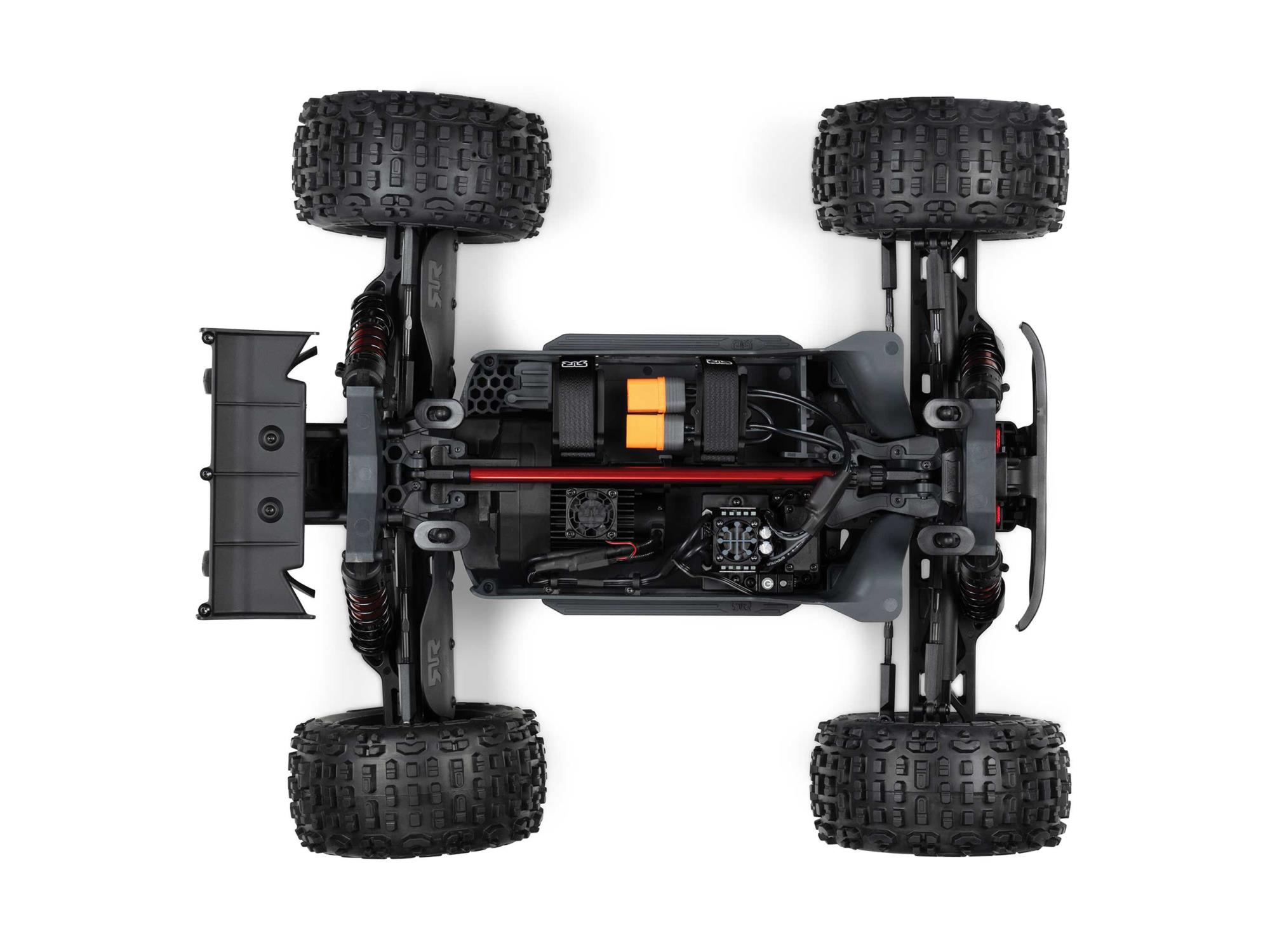 Arrma 1/10 Outcast 4S 4X4 BLX Stunt MT (with Centre Diff) Red-9