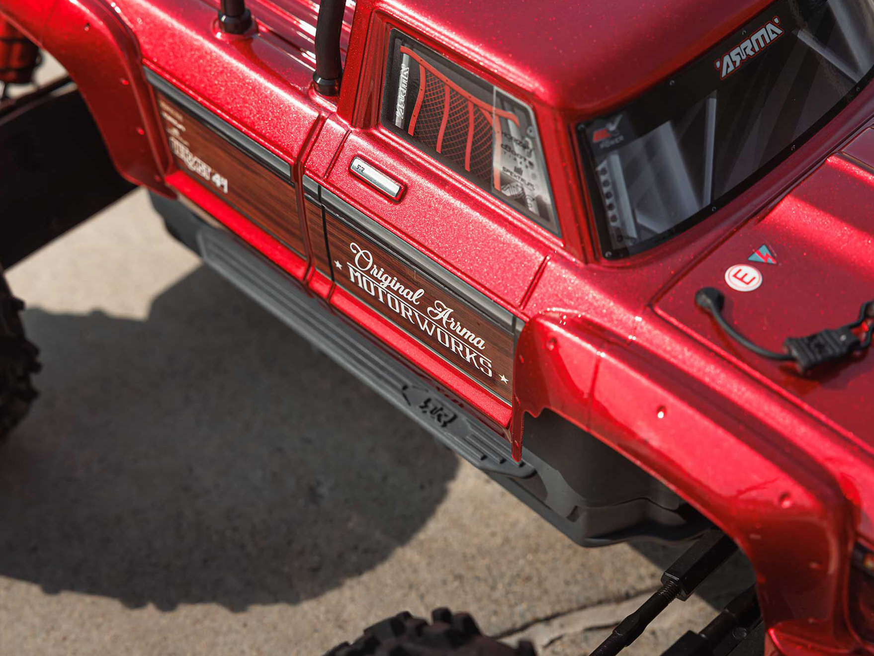 Arrma 1/10 Outcast 4S 4X4 BLX Stunt MT (with Centre Diff) Red-22