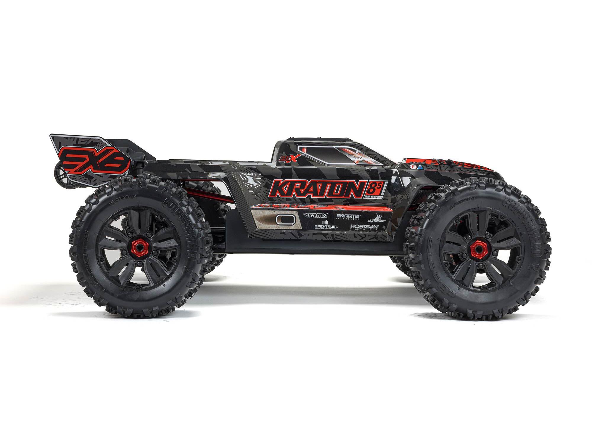 Arrma 1/5 KRATON 4x4 8S BLX EXB Brushless Monster Truck RTR, Black-14