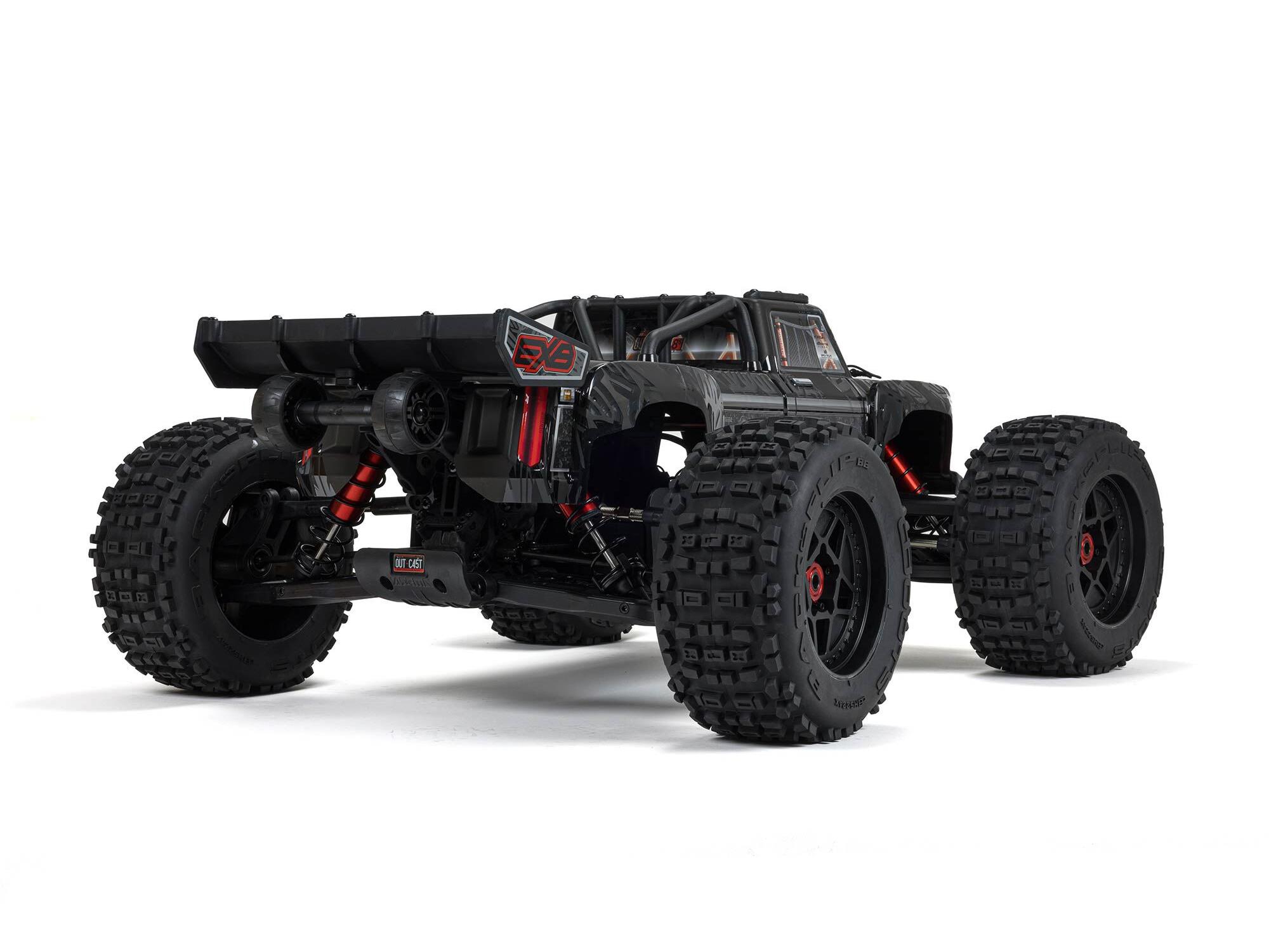 Arrma 1/5 Outcast 8S 4X4 BLX EXB Stunt Truck RTR Black-17