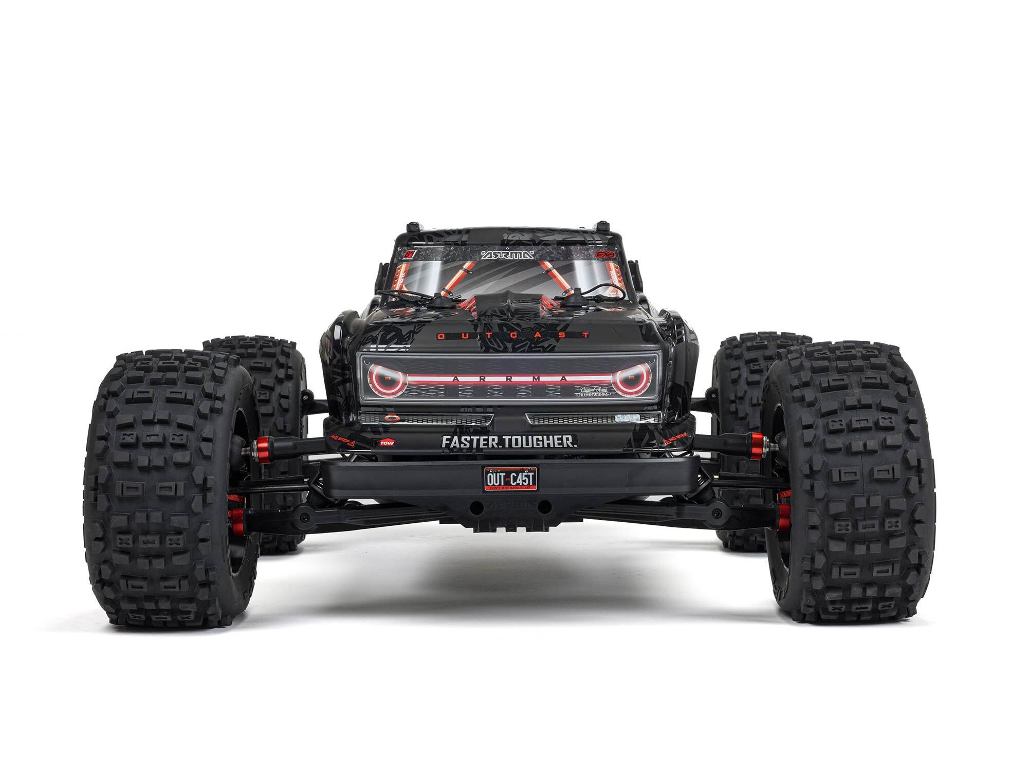 Arrma 1/5 Outcast 8S 4X4 BLX EXB Stunt Truck RTR Black-19