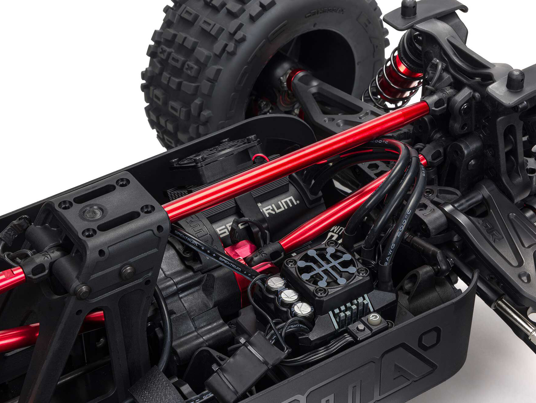 Arrma 1/5 Outcast 8S 4X4 BLX EXB Stunt Truck RTR Black-26