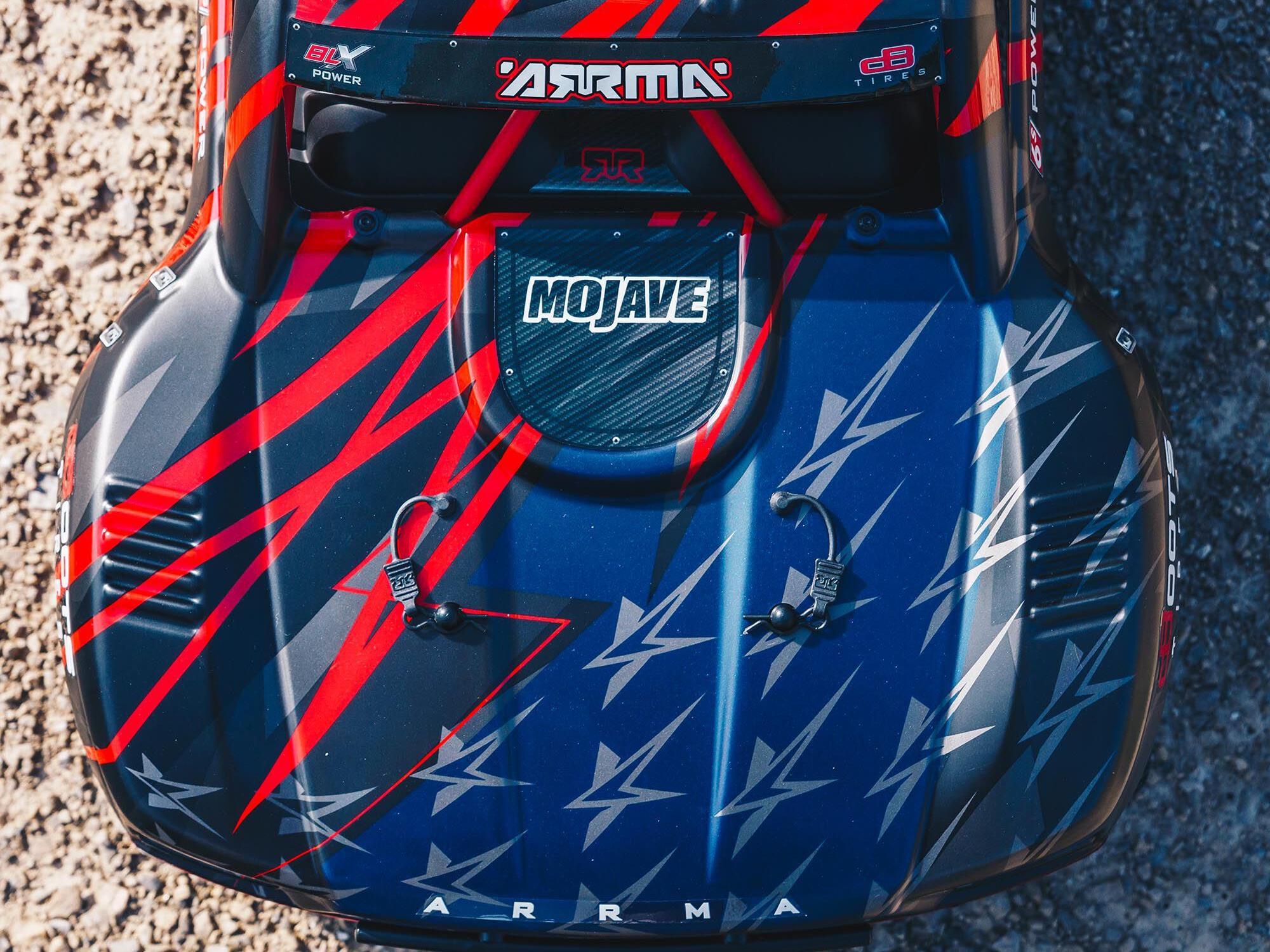 ARRMA 1/7 MOJAVE 6S 4X4 BLX Desert Truck RTR Red/Black-13