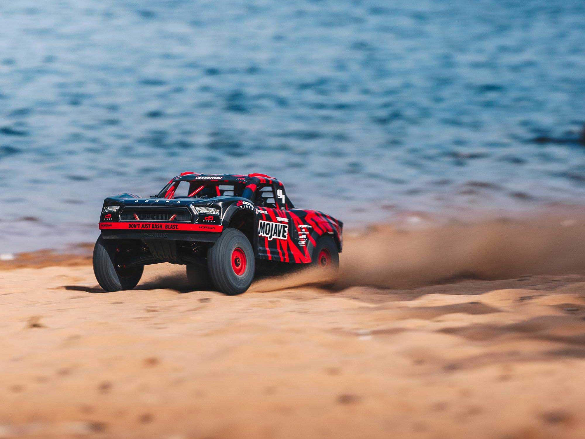 ARRMA 1/7 MOJAVE 6S 4X4 BLX Desert Truck RTR Red/Black-16