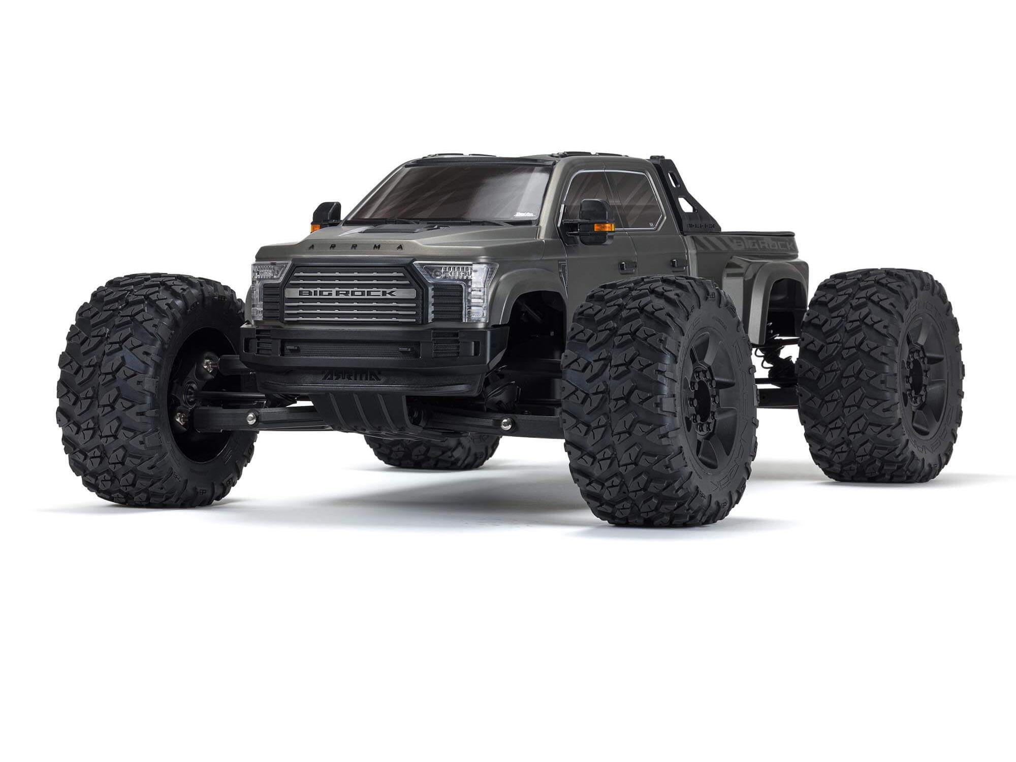 Arrma 1/7 BIG ROCK 6S 4X4 BLX Monster Truck RTR Gunmetal-15