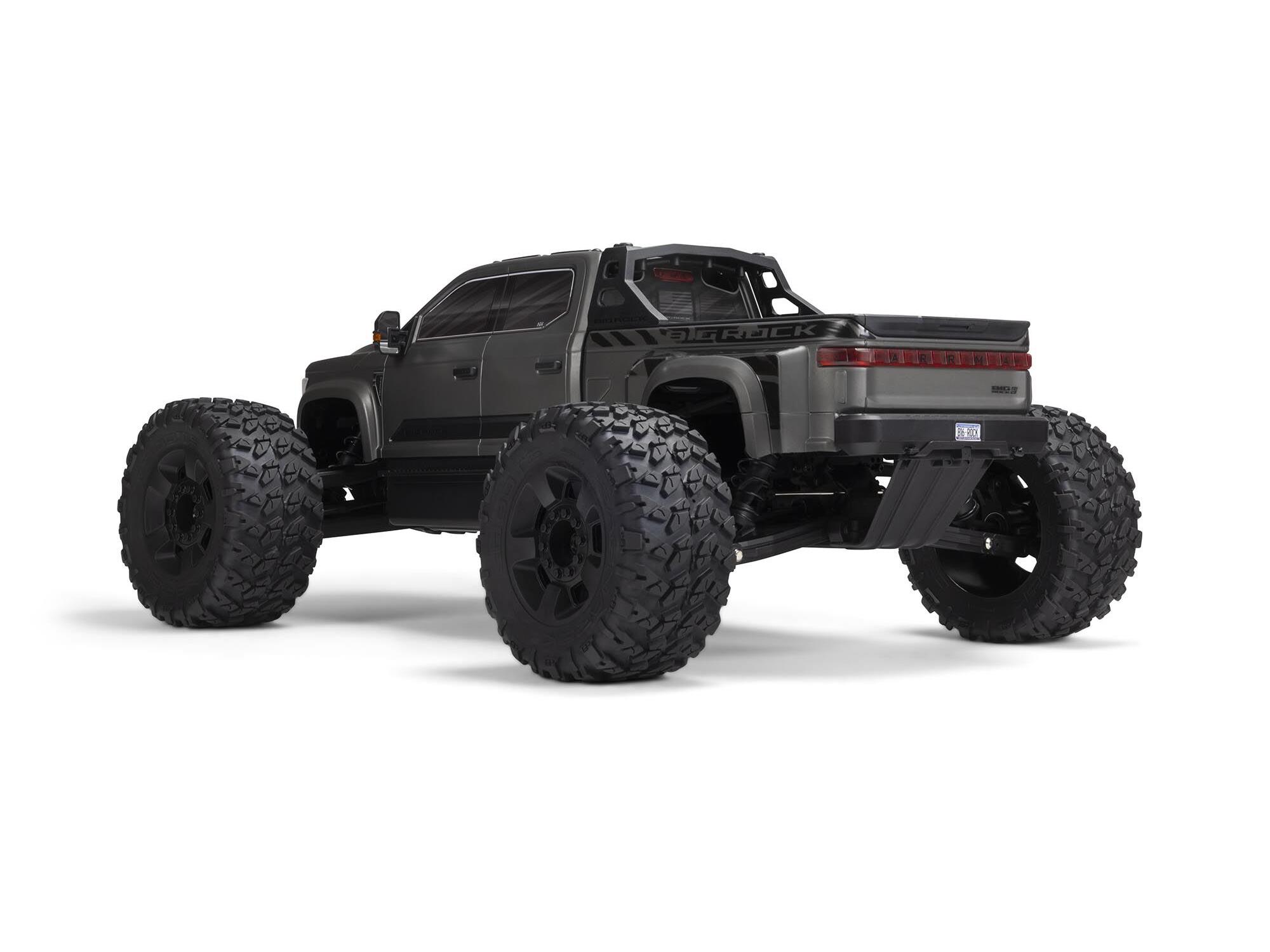 Arrma 1/7 BIG ROCK 6S 4X4 BLX Monster Truck RTR Gunmetal-16