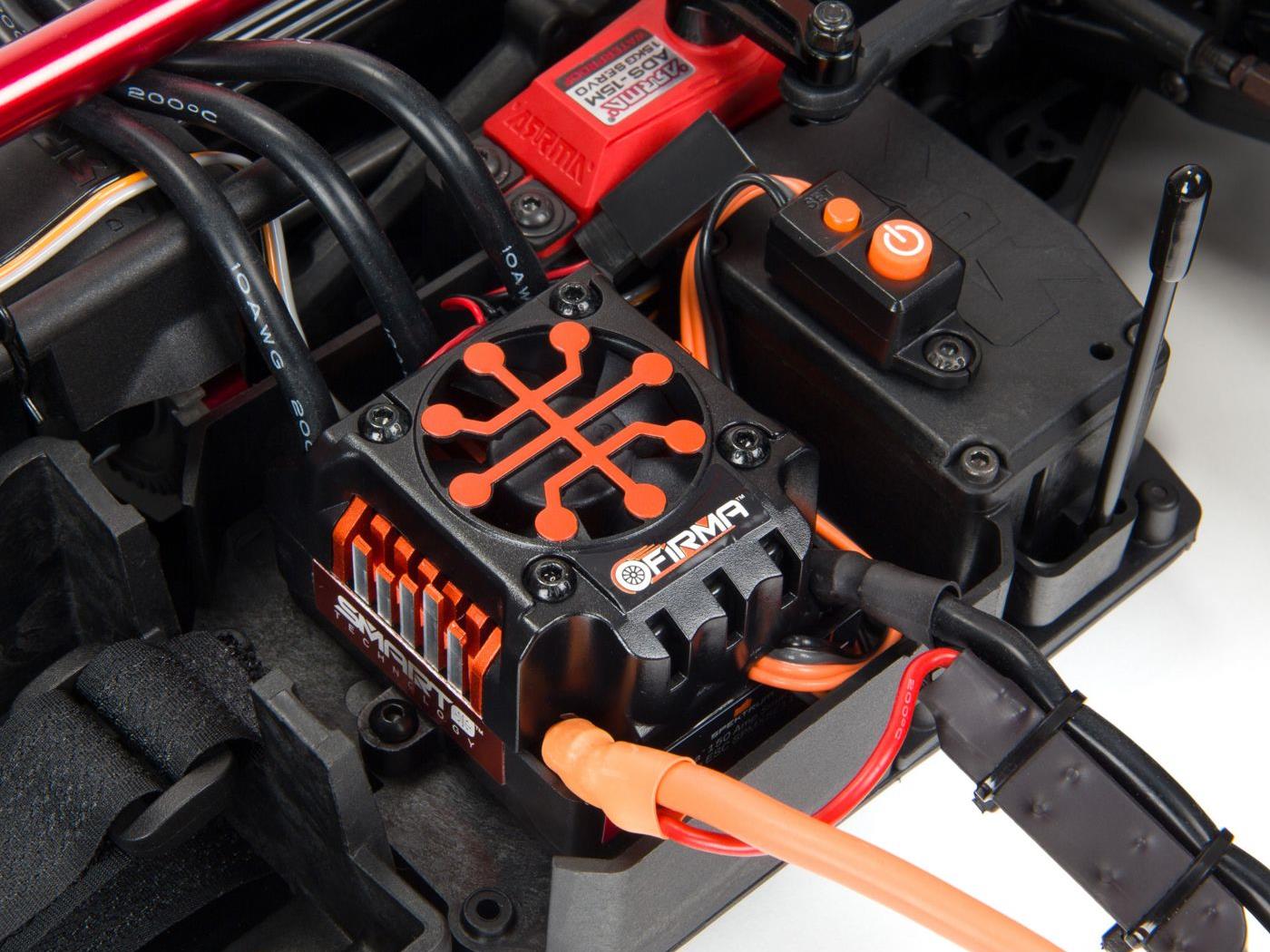 Arrma 1/7 Infraction 6S 4X4 BLX Resto-Mod Truck RTR Blue-11