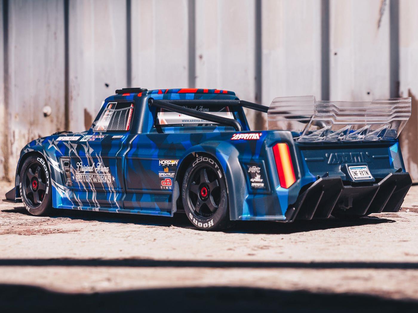 Arrma 1/7 Infraction 6S 4X4 BLX Resto-Mod Truck RTR Blue-25