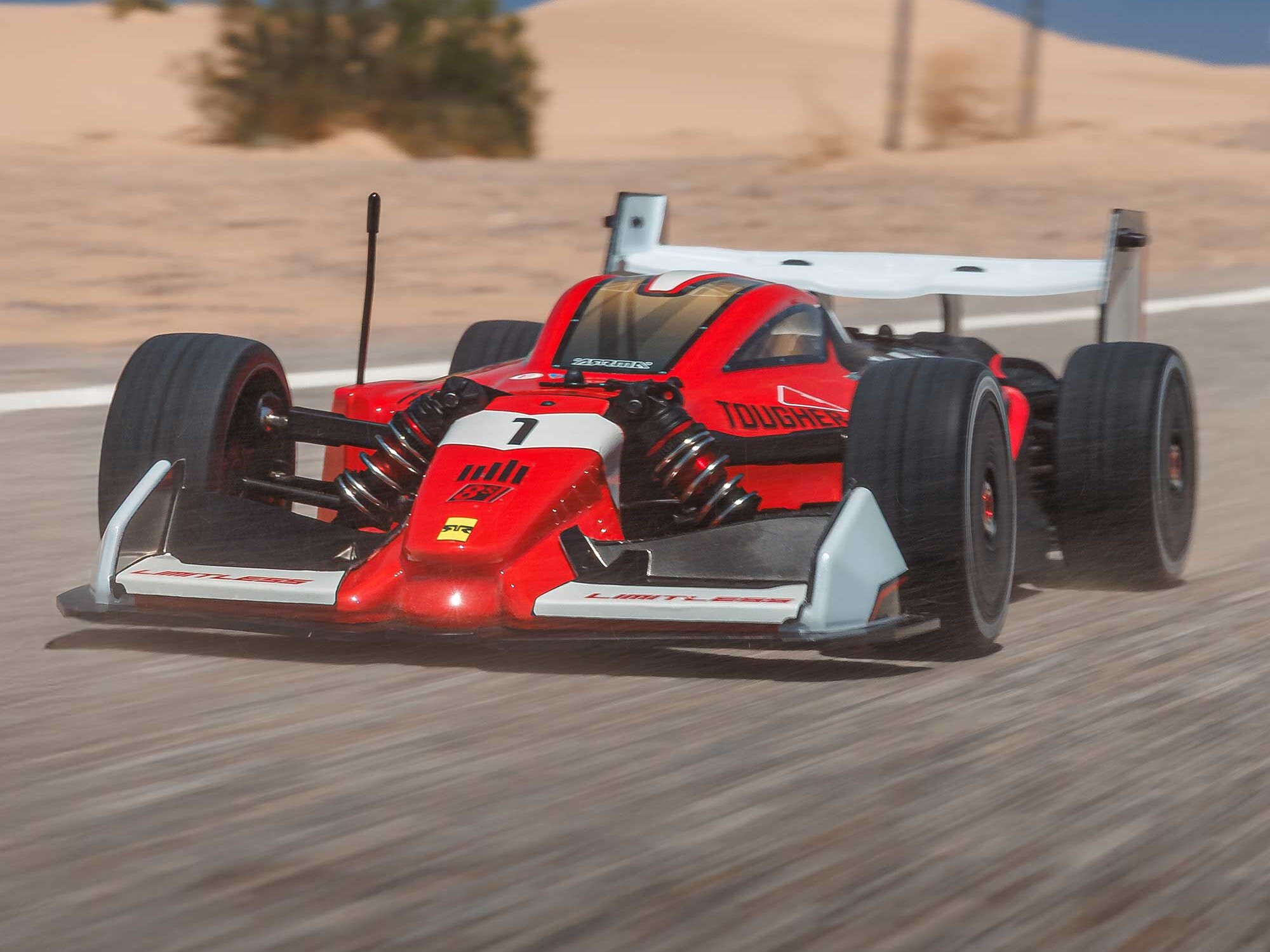 1/7 LIMITLESS 120 8S AVC 4X4 RTR Street Speed, Red/Black-21