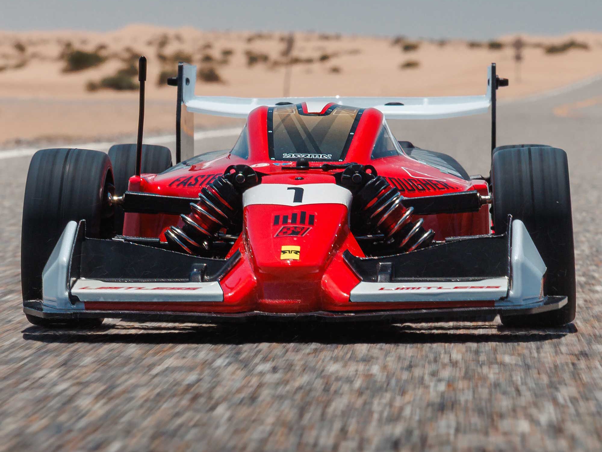 1/7 LIMITLESS 120 8S AVC 4X4 RTR Street Speed, Red/Black-23