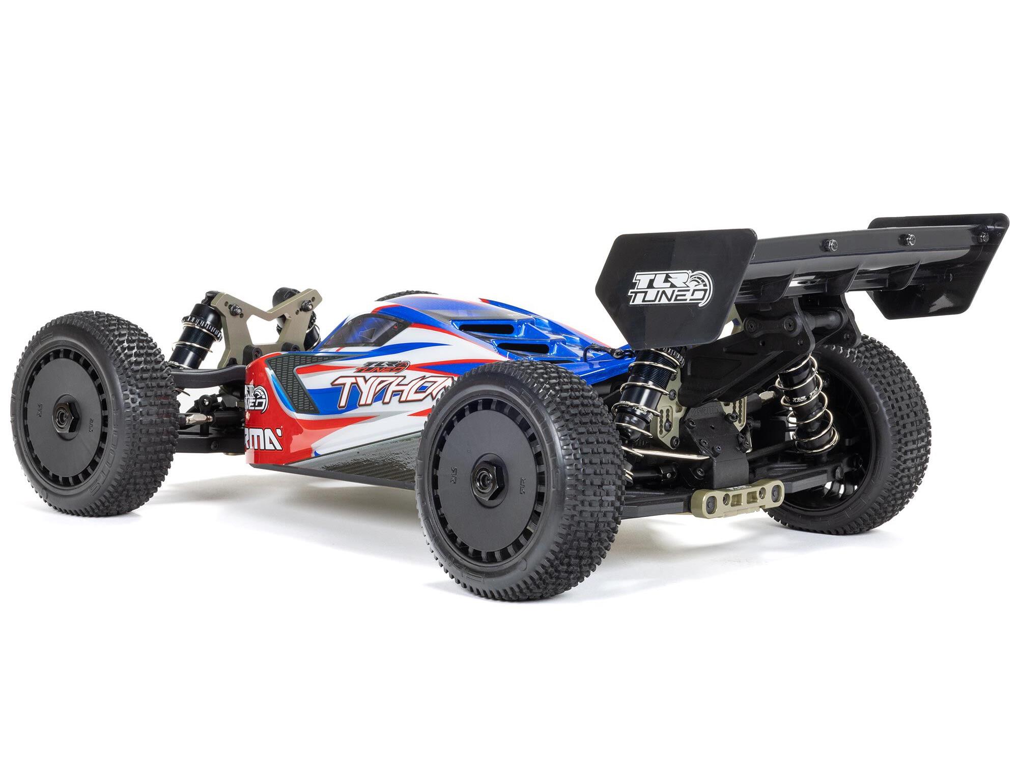 1/8 TLR TUNED TYPHON 6S 4X4 BLX Buggy RTR Red/Blue-4