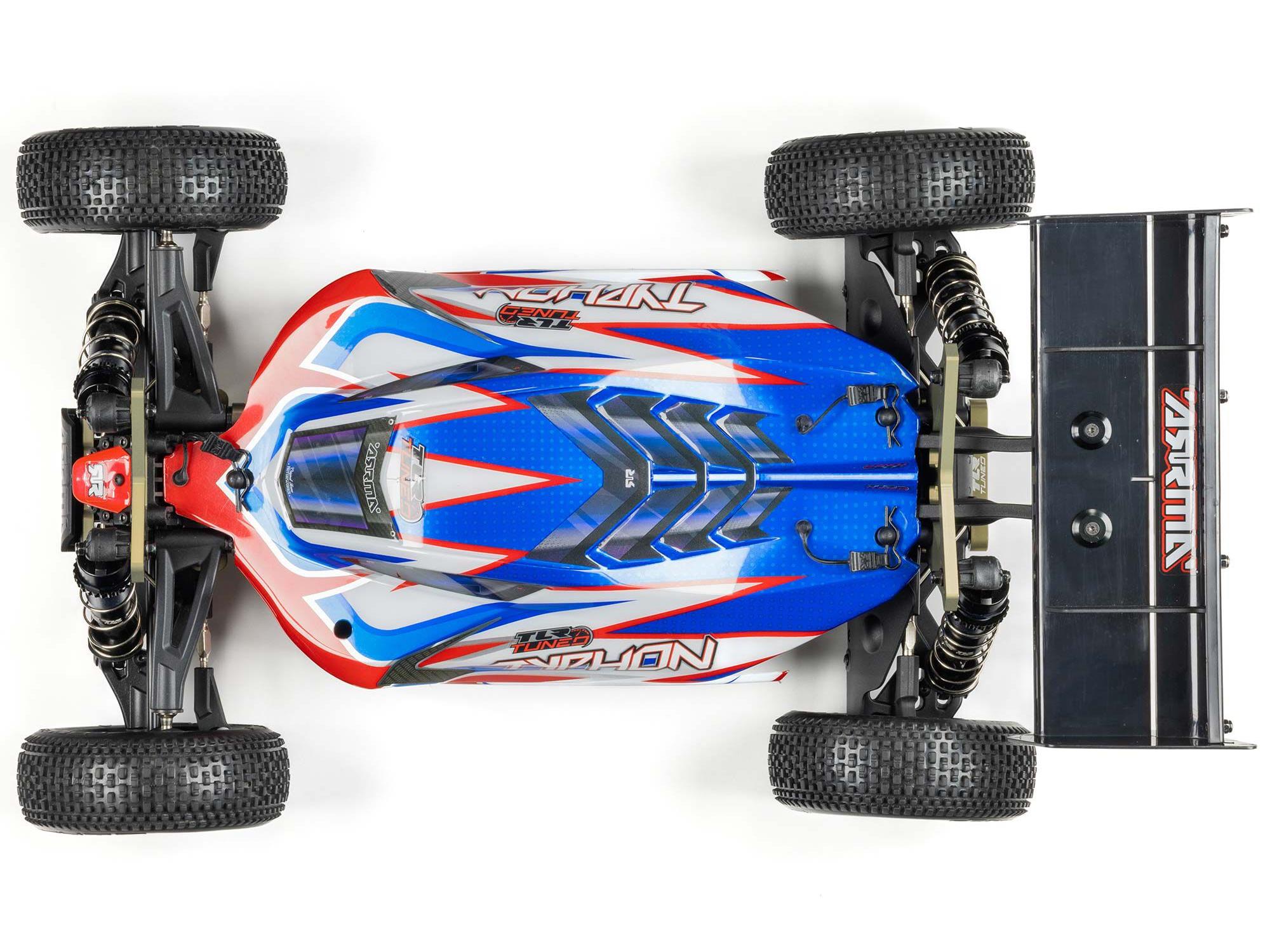 1/8 TLR TUNED TYPHON 6S 4X4 BLX Buggy RTR Red/Blue-8