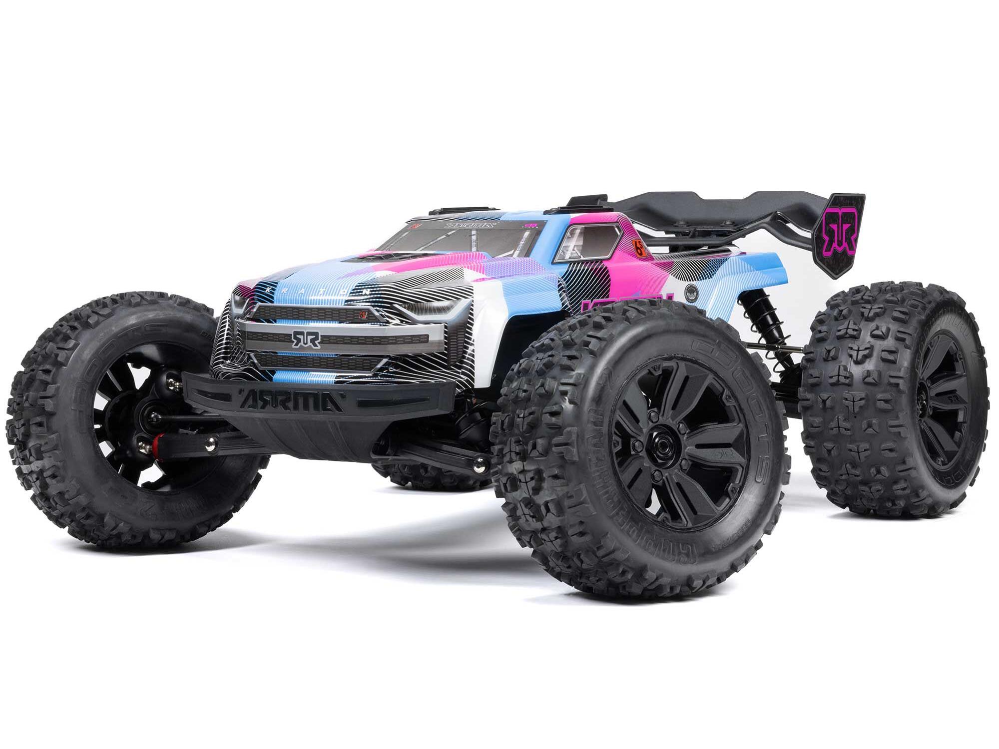 Arrma 1/8 Kraton 6S V6 4X4 BLX Speed Monster Truck RTR Pink-8