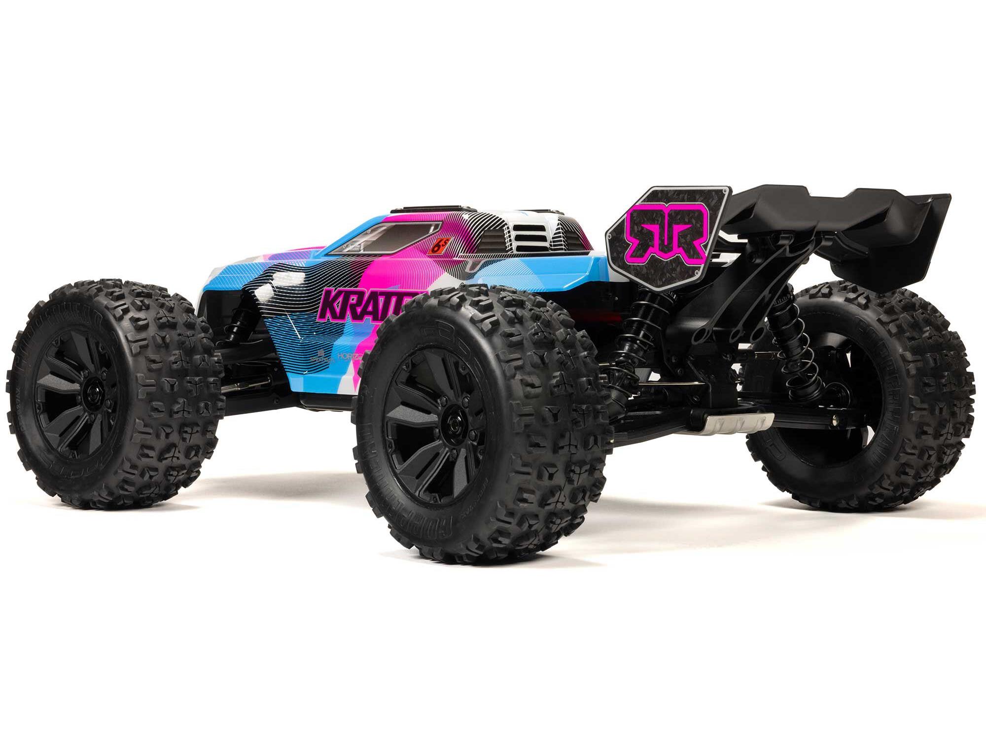 Arrma 1/8 Kraton 6S V6 4X4 BLX Speed Monster Truck RTR Pink-9