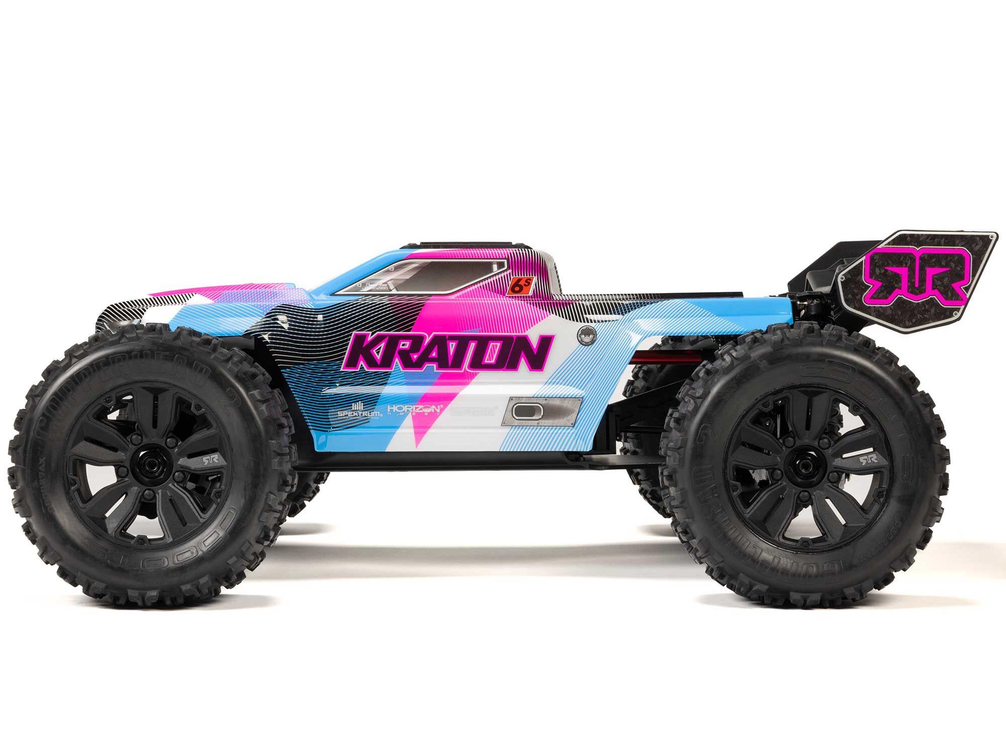 Arrma 1/8 Kraton 6S V6 4X4 BLX Speed Monster Truck RTR Pink-11