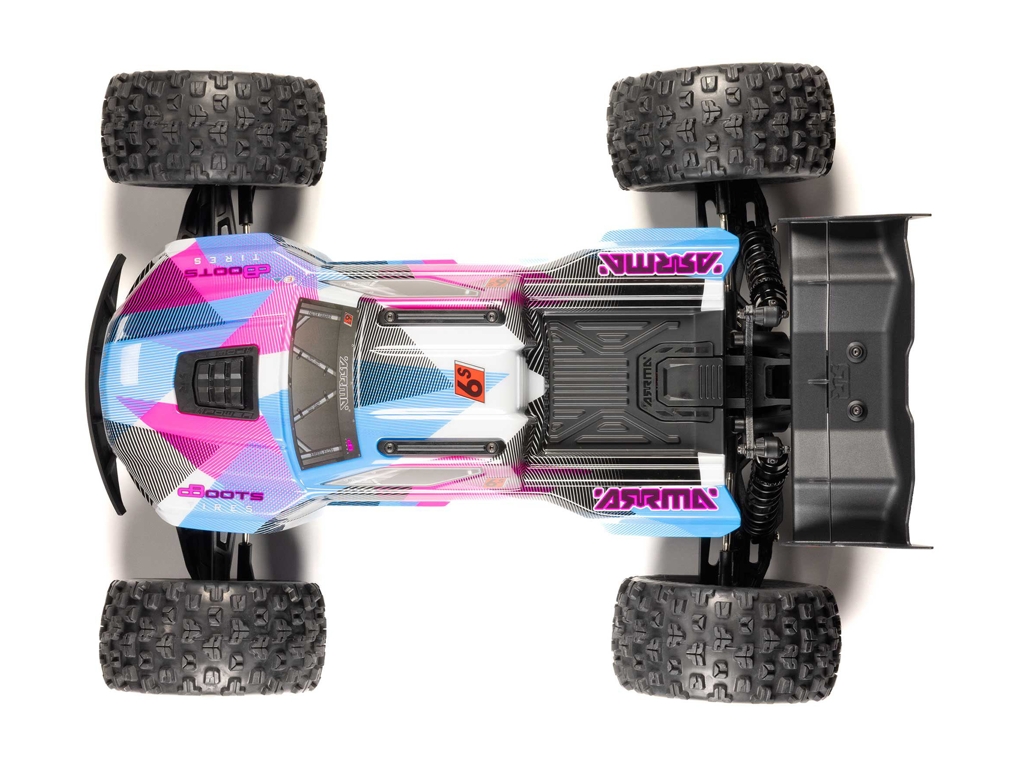 Arrma 1/8 Kraton 6S V6 4X4 BLX Speed Monster Truck RTR Pink-13
