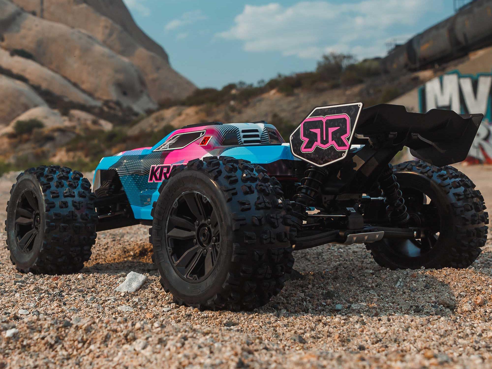 Arrma 1/8 Kraton 6S V6 4X4 BLX Speed Monster Truck RTR Pink-22
